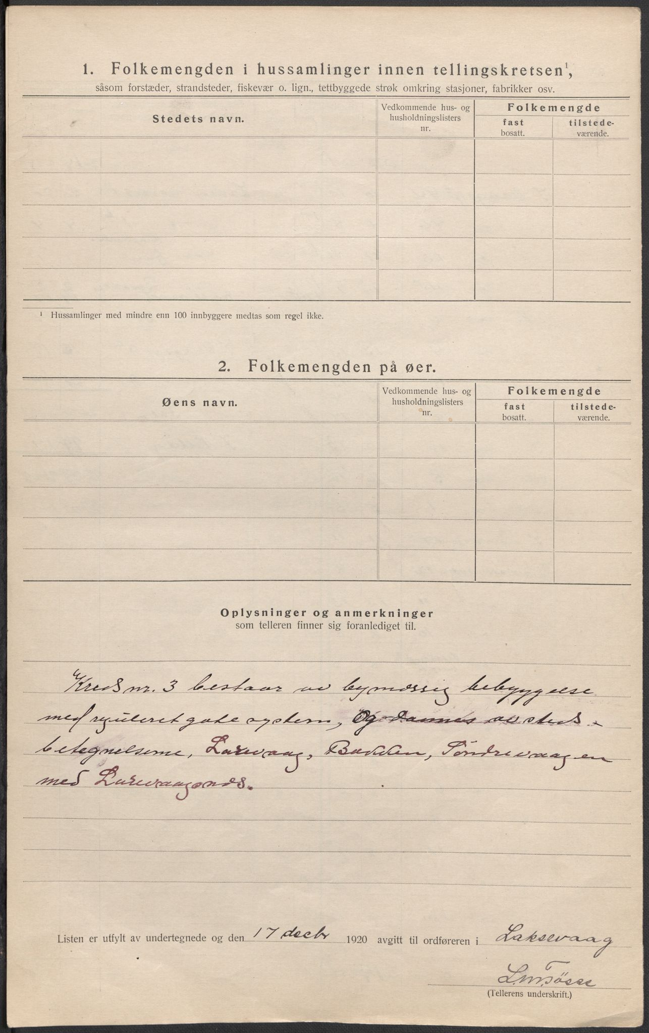 SAB, 1920 census for Laksevåg, 1920, p. 17