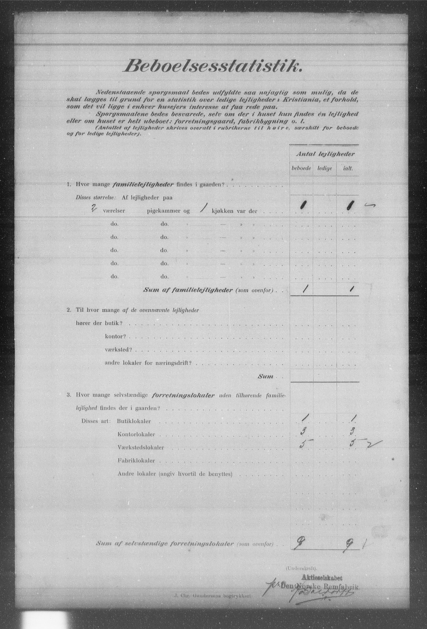 OBA, Municipal Census 1903 for Kristiania, 1903, p. 2472