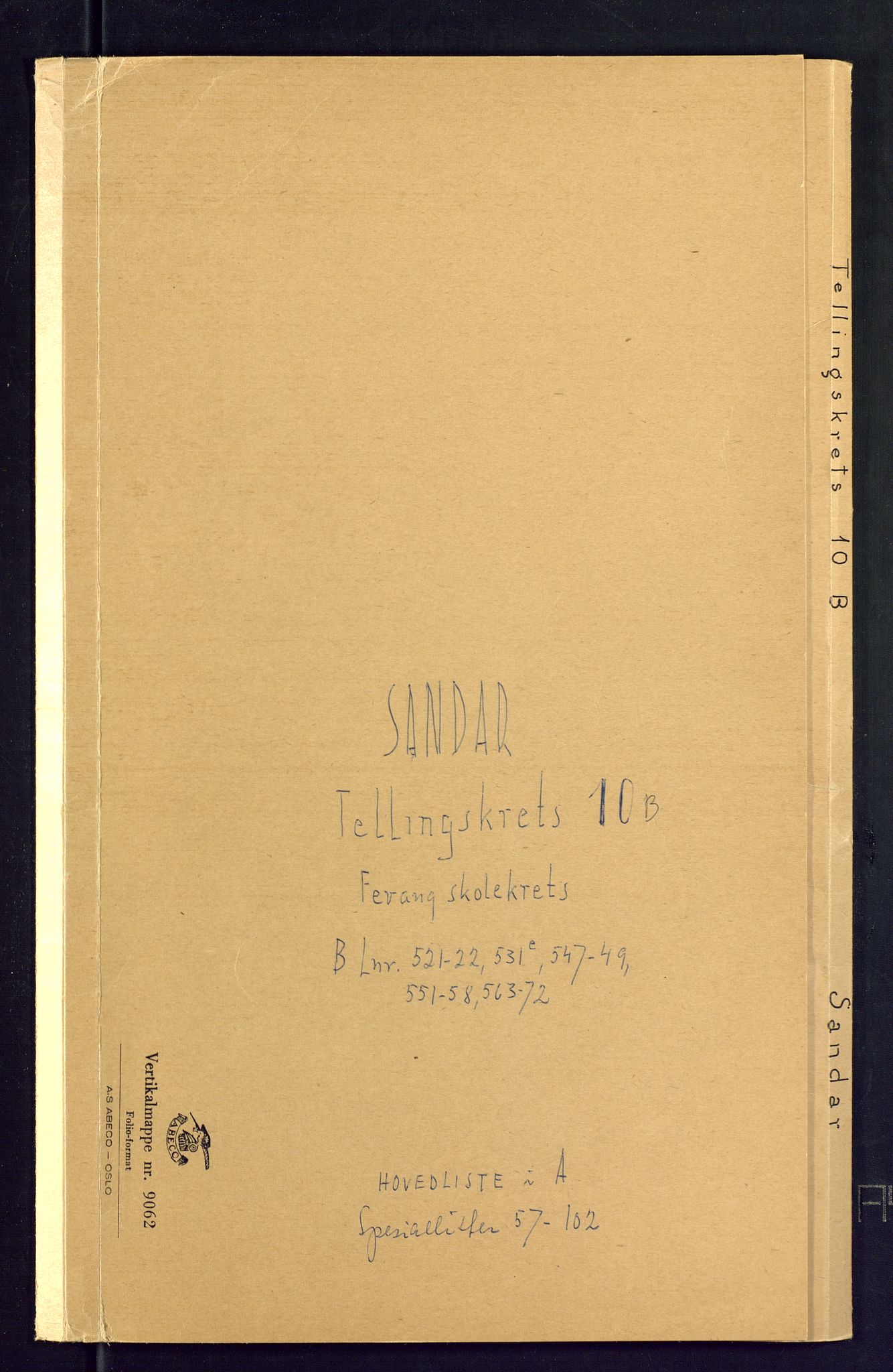 SAKO, 1875 census for 0724L Sandeherred/Sandeherred, 1875, p. 57