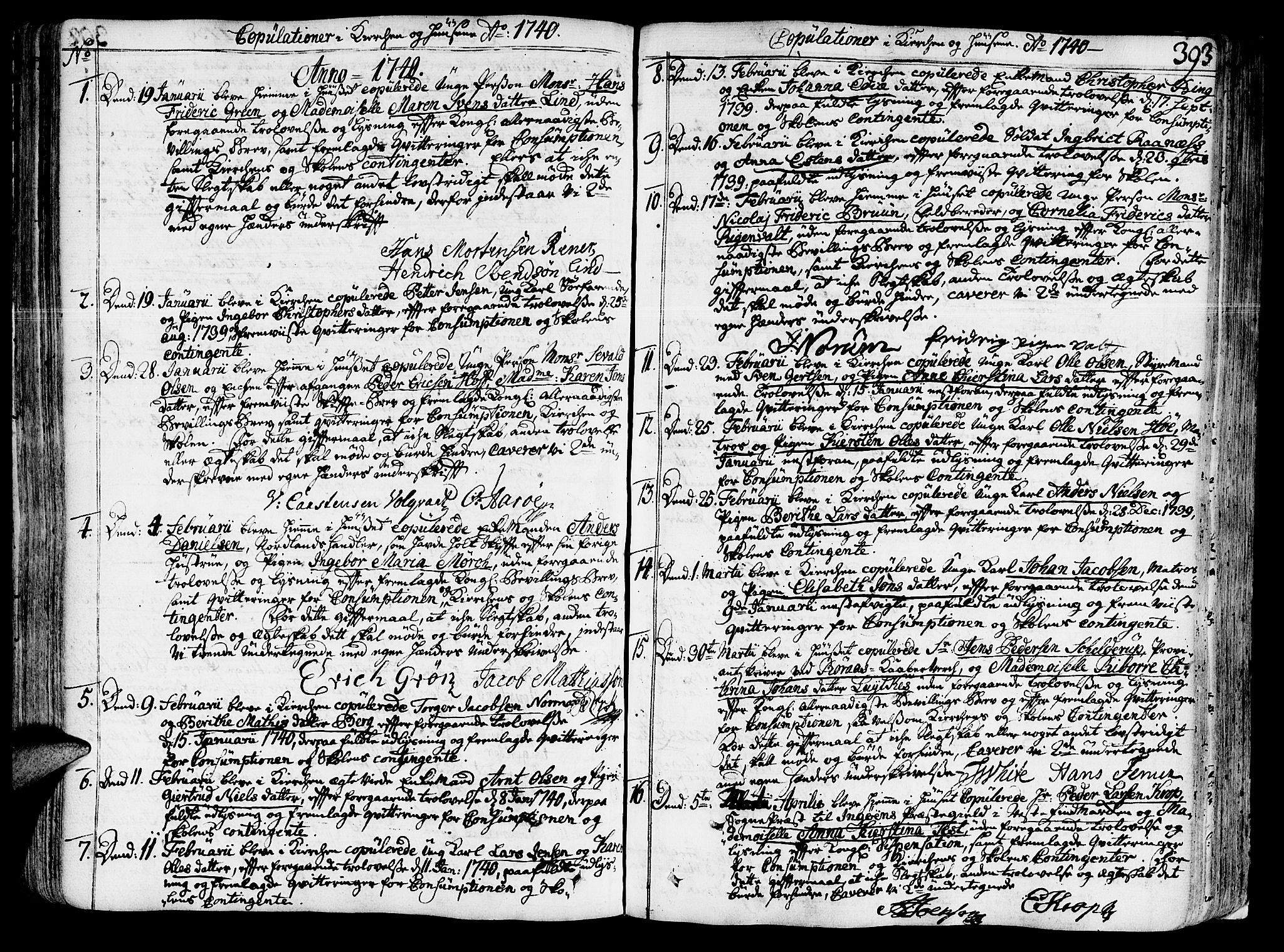 Ministerialprotokoller, klokkerbøker og fødselsregistre - Sør-Trøndelag, SAT/A-1456/602/L0103: Parish register (official) no. 602A01, 1732-1774, p. 393