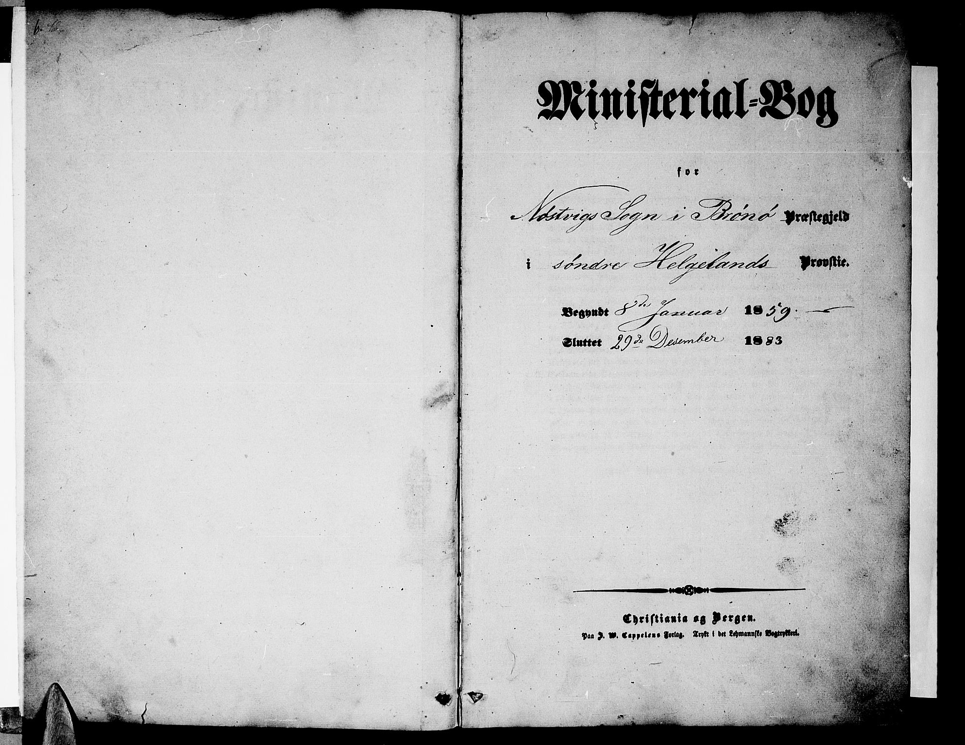 Ministerialprotokoller, klokkerbøker og fødselsregistre - Nordland, SAT/A-1459/814/L0229: Parish register (copy) no. 814C02, 1859-1883