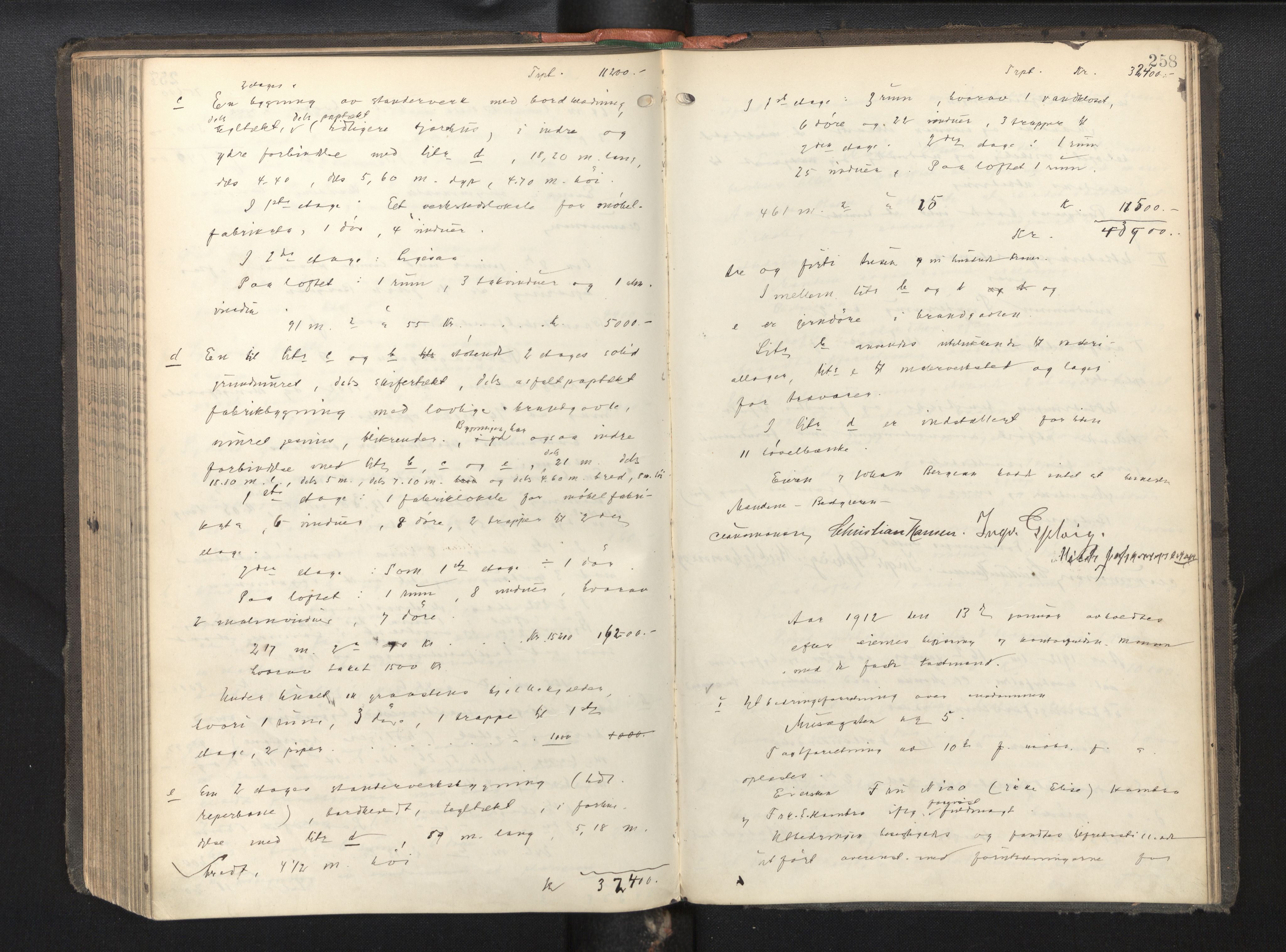 Byfogd og Byskriver i Bergen, AV/SAB-A-3401/11/11Da/L0016: Branntakstprotokoll, 1910-1912, p. 258