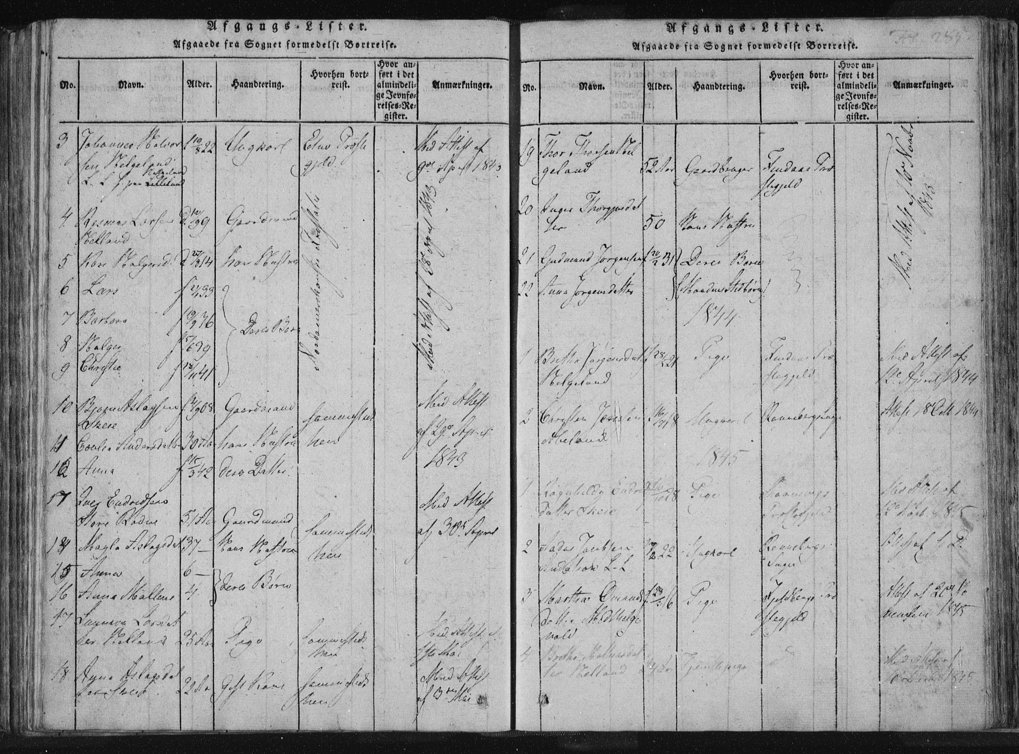 Vikedal sokneprestkontor, SAST/A-101840/01/IV: Parish register (official) no. A 4, 1816-1850, p. 285