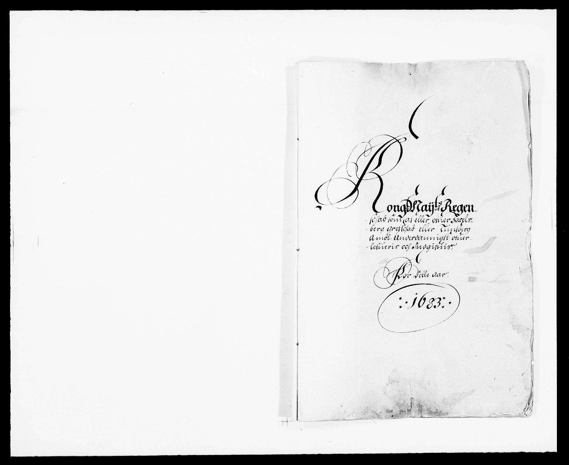 Rentekammeret inntil 1814, Reviderte regnskaper, Fogderegnskap, RA/EA-4092/R32/L1852: Fogderegnskap Jarlsberg grevskap, 1683, p. 1