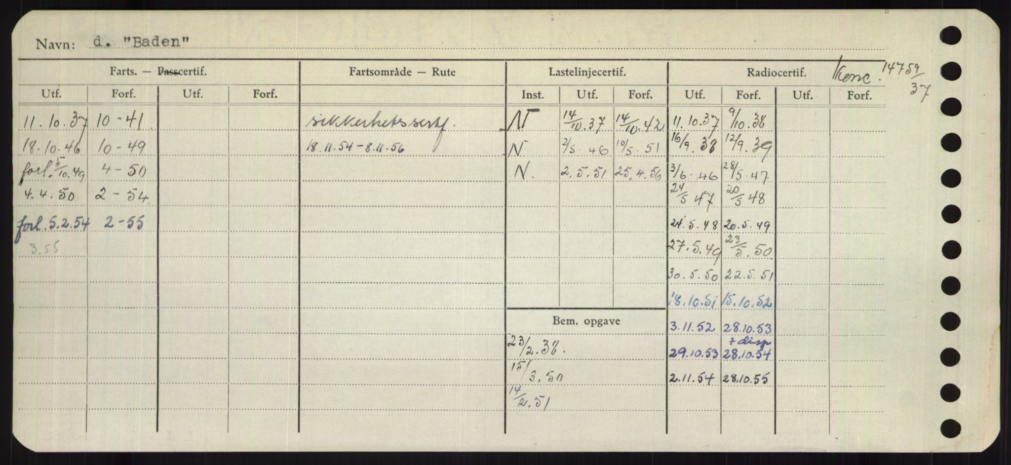 Sjøfartsdirektoratet med forløpere, Skipsmålingen, AV/RA-S-1627/H/Hb/L0001: Fartøy, A-D, p. 128