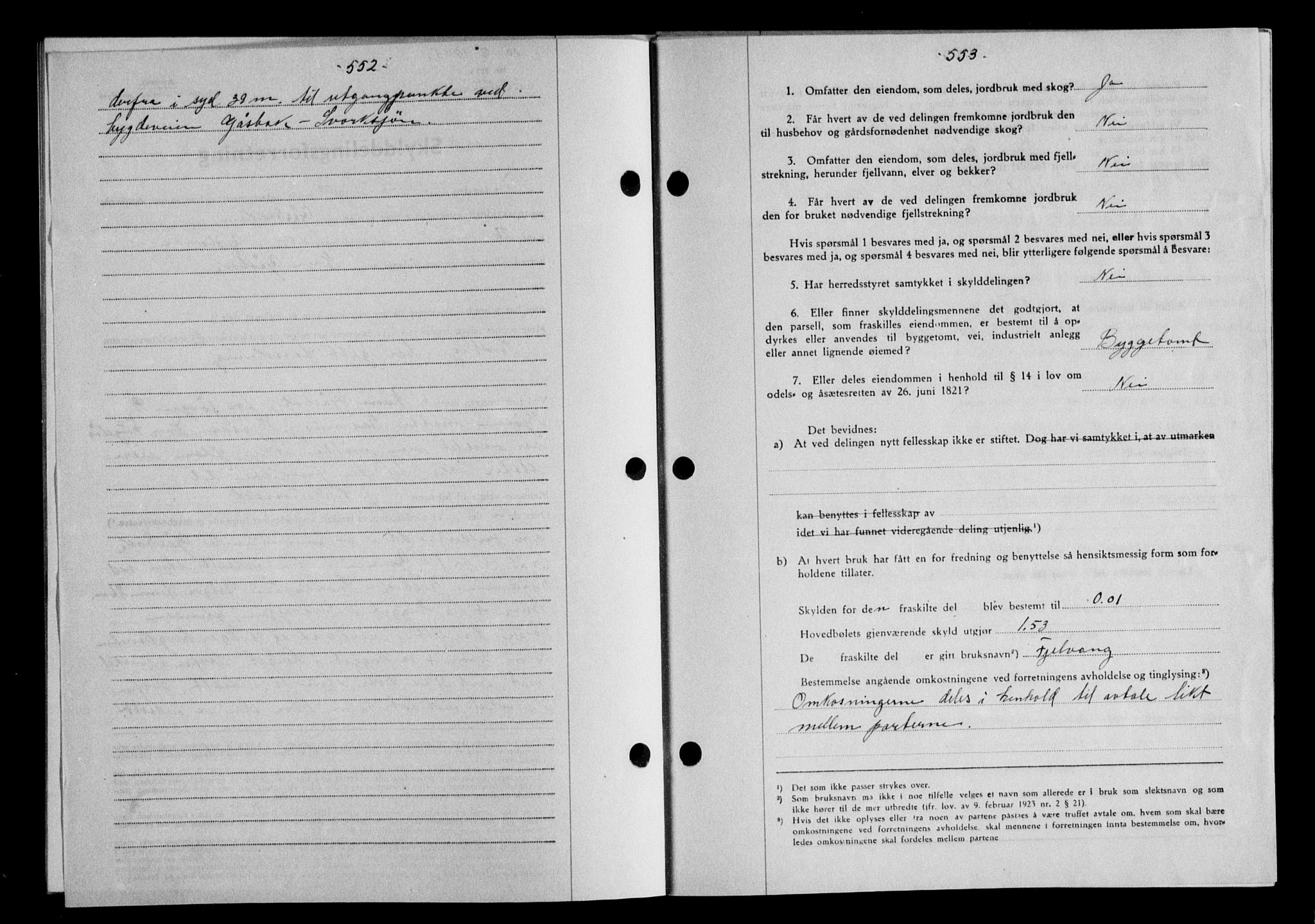 Gauldal sorenskriveri, SAT/A-0014/1/2/2C/L0058: Mortgage book no. 63, 1944-1945, Diary no: : 158/1945