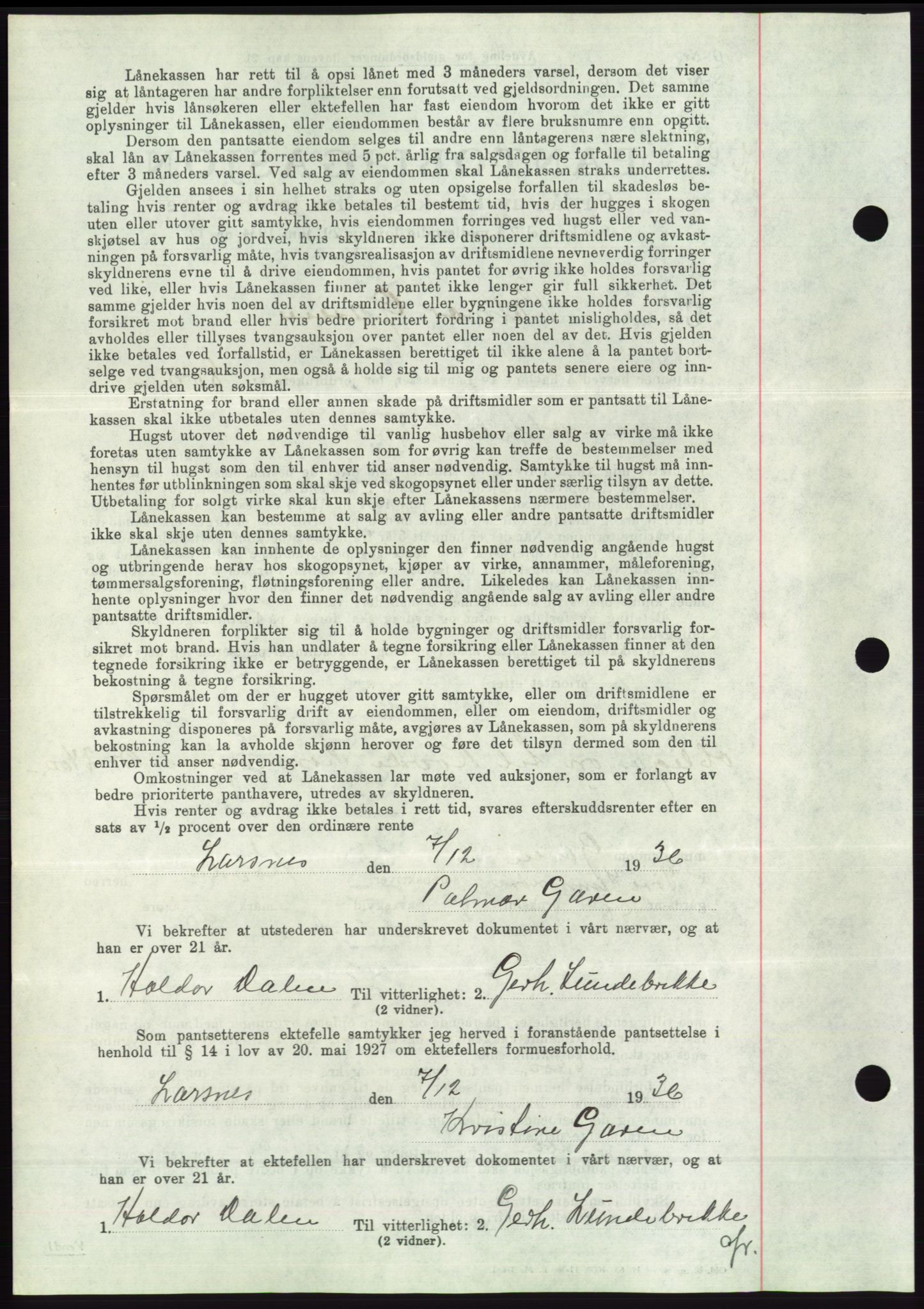 Søre Sunnmøre sorenskriveri, SAT/A-4122/1/2/2C/L0062: Mortgage book no. 56, 1936-1937, Diary no: : 504/1937