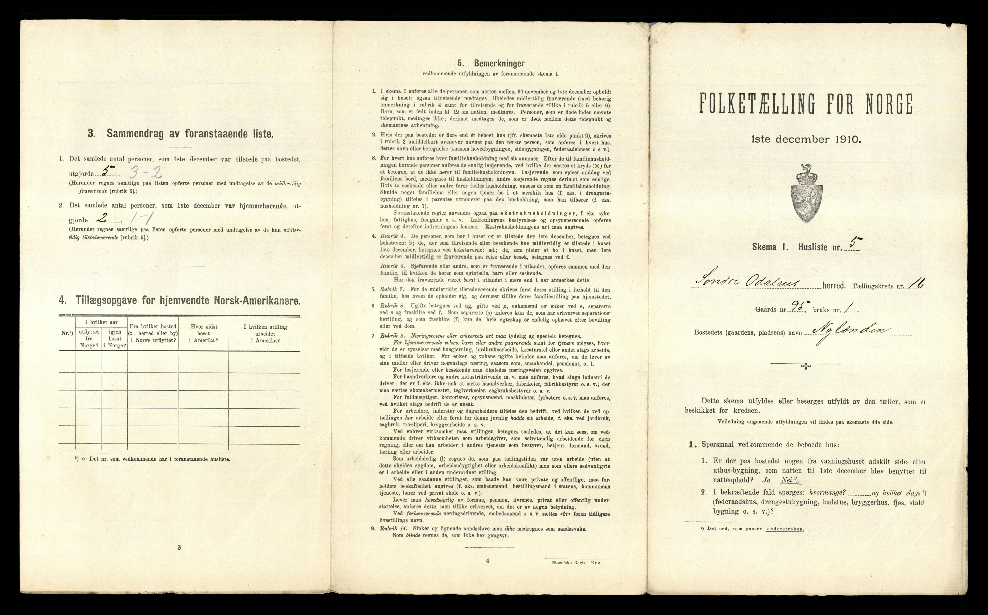 RA, 1910 census for Sør-Odal, 1910, p. 2620