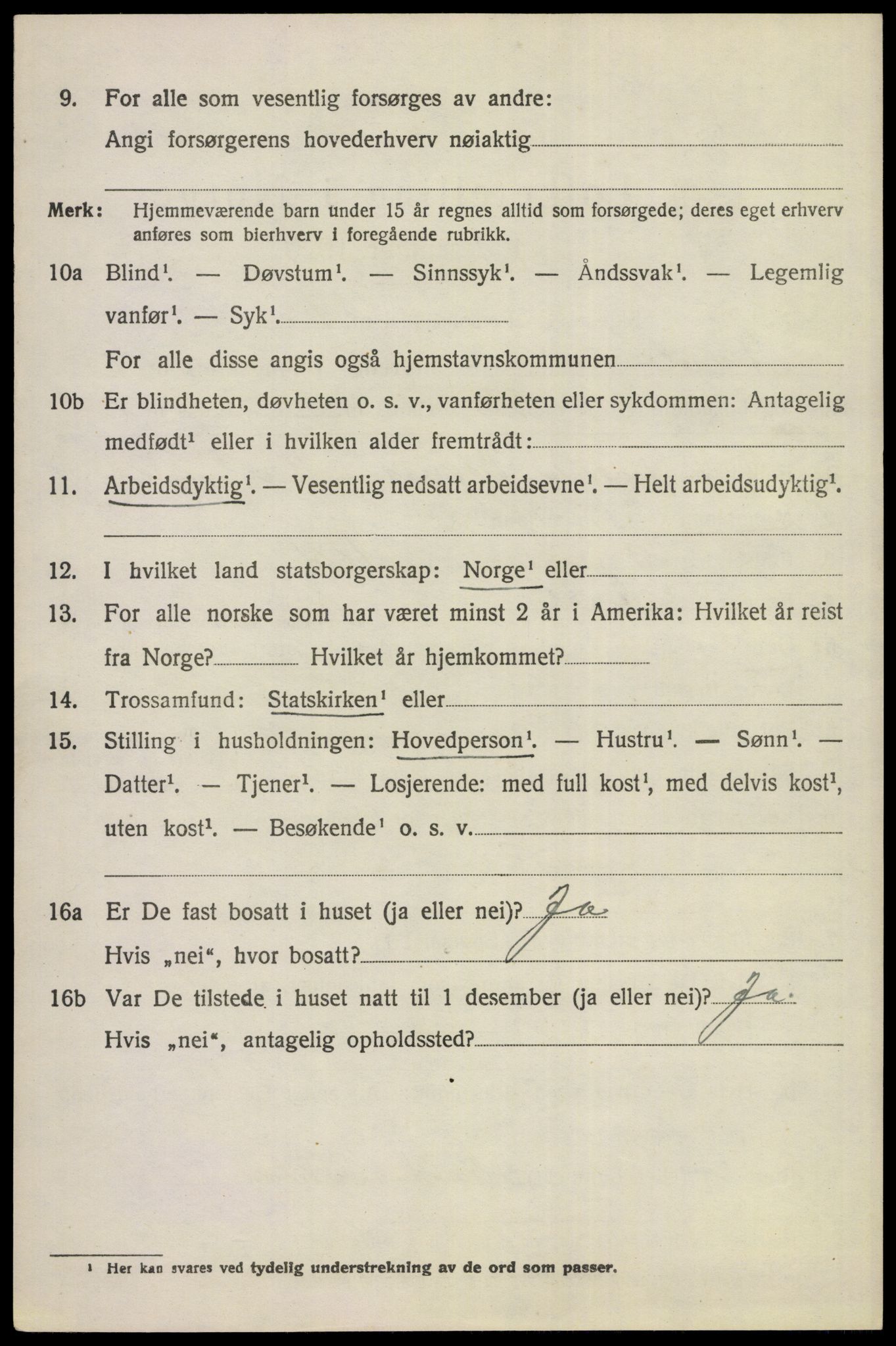 SAKO, 1920 census for Ådal, 1920, p. 2783