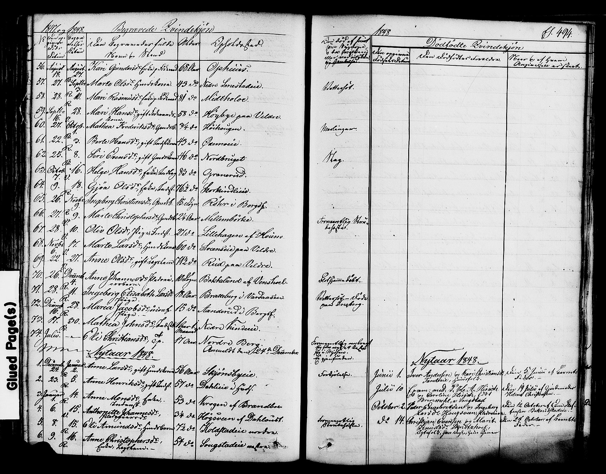 Ringsaker prestekontor, SAH/PREST-014/K/Ka/L0008: Parish register (official) no. 8, 1837-1850, p. 494
