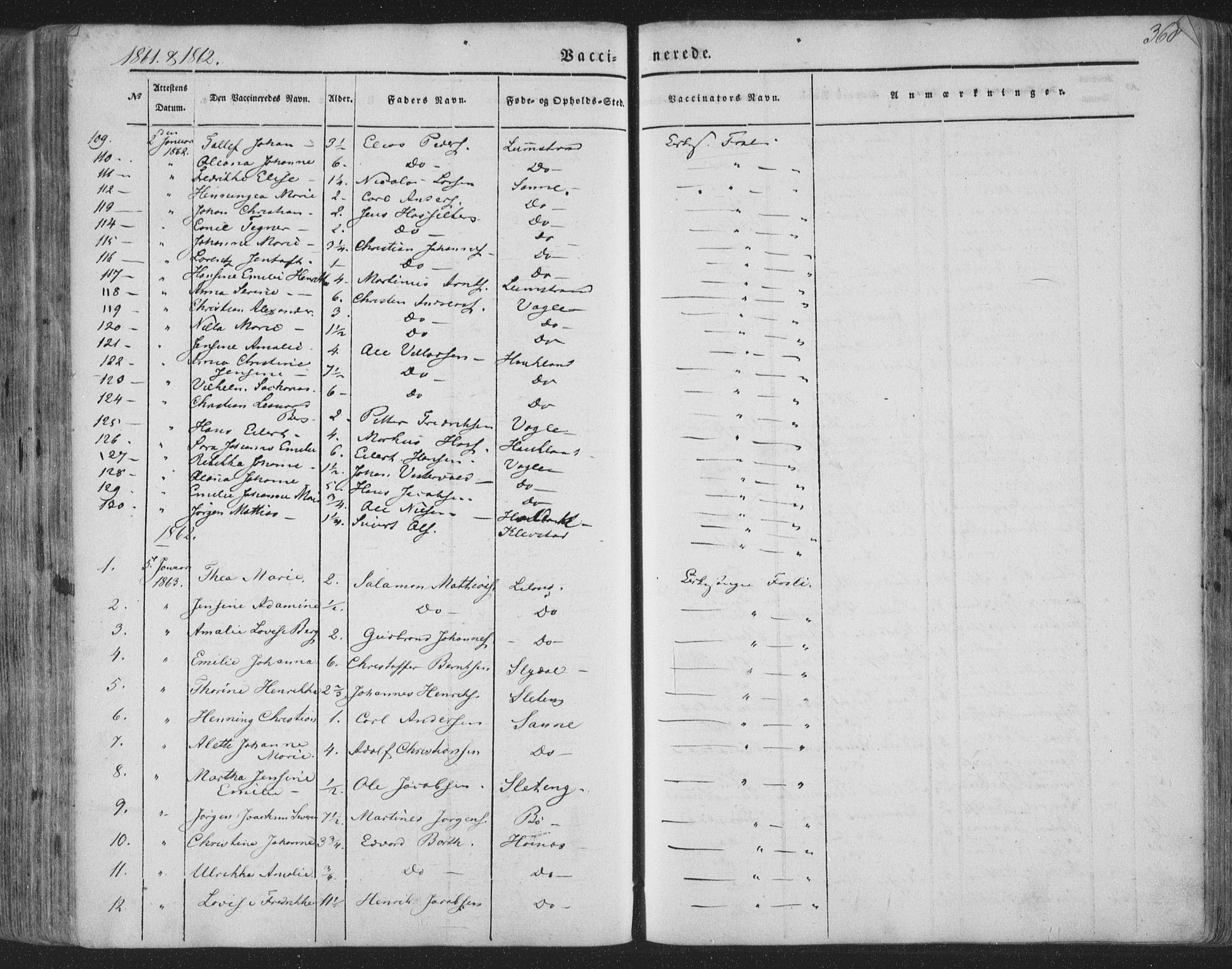 Ministerialprotokoller, klokkerbøker og fødselsregistre - Nordland, AV/SAT-A-1459/880/L1131: Parish register (official) no. 880A05, 1844-1868, p. 368