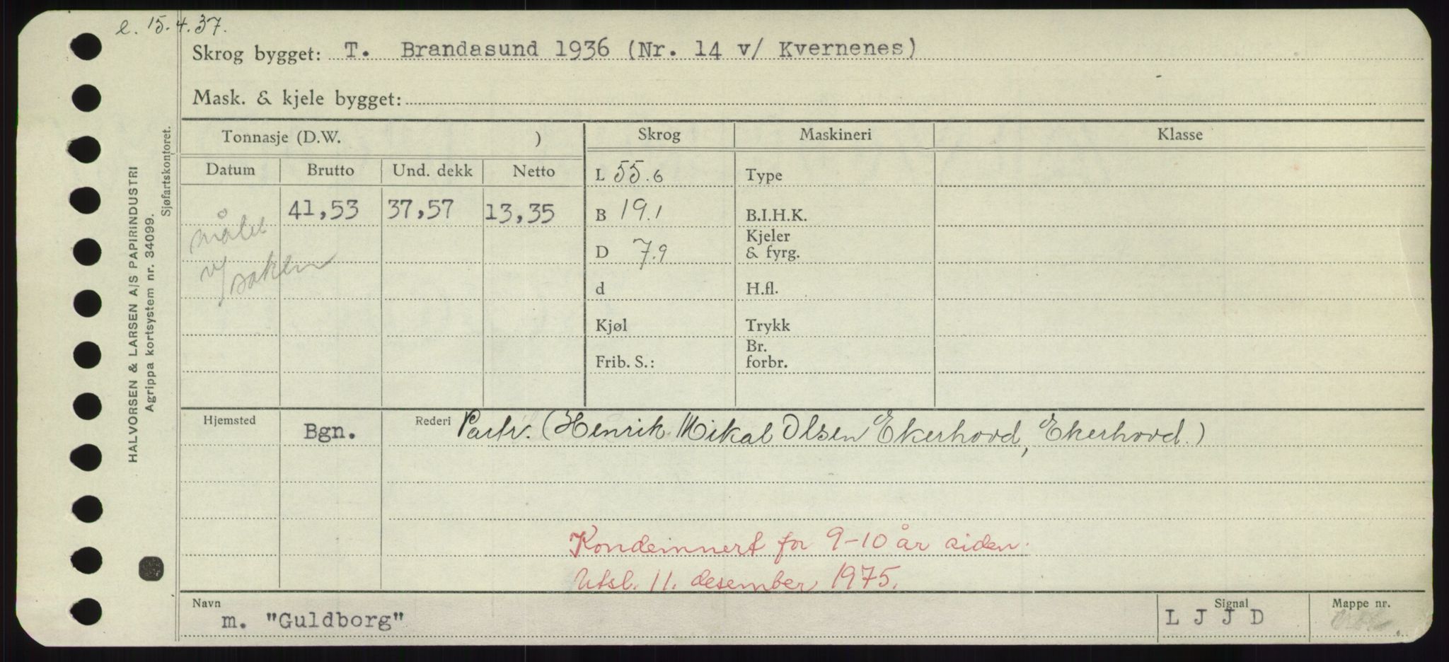 Sjøfartsdirektoratet med forløpere, Skipsmålingen, RA/S-1627/H/Hd/L0013: Fartøy, Gne-Gås, p. 373