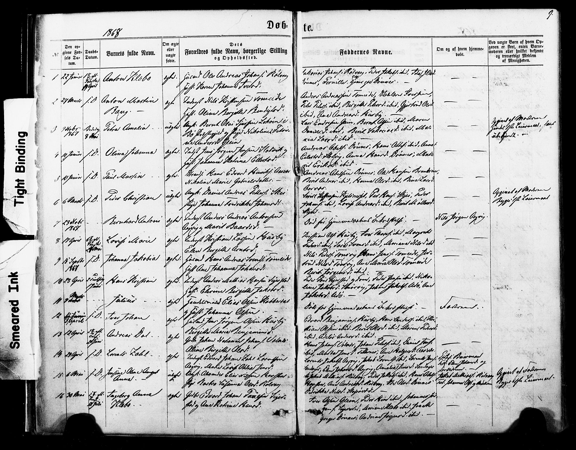 Ministerialprotokoller, klokkerbøker og fødselsregistre - Nordland, SAT/A-1459/835/L0524: Parish register (official) no. 835A02, 1865-1880, p. 9