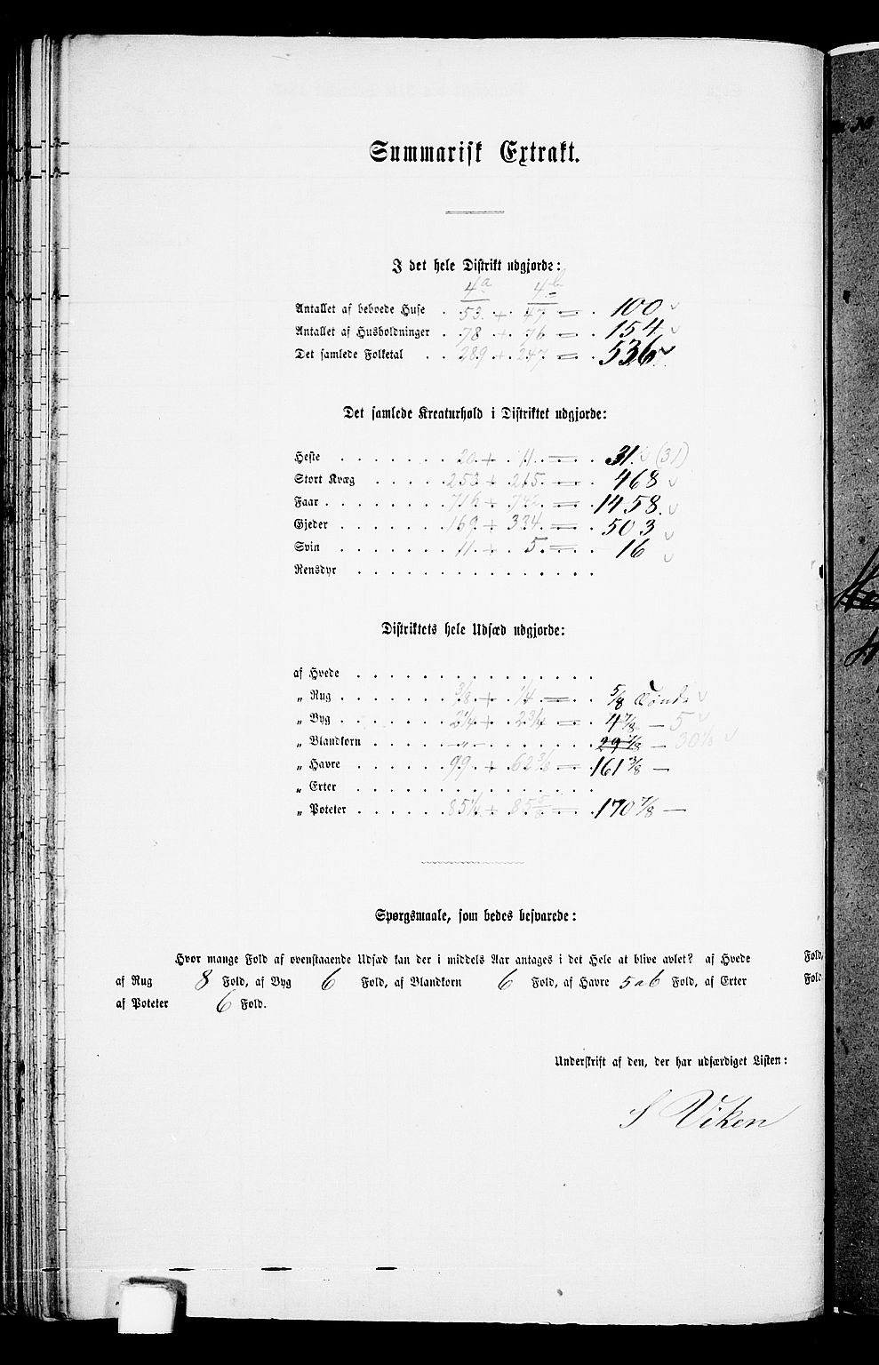 RA, 1865 census for Suldal, 1865, p. 69