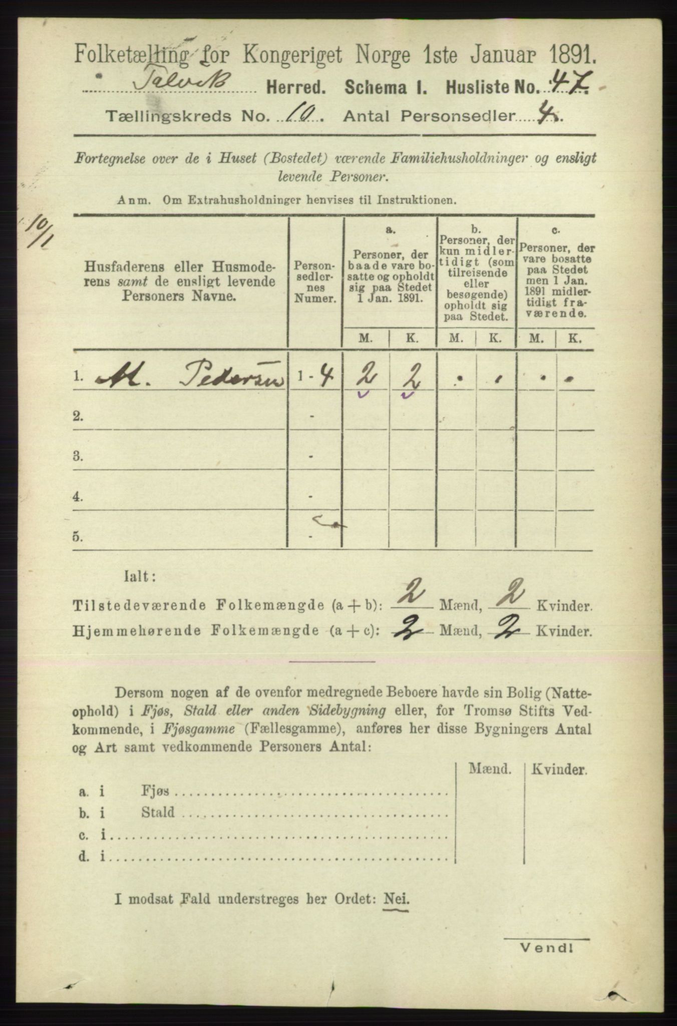 RA, 1891 census for 2013 Talvik, 1891, p. 2329