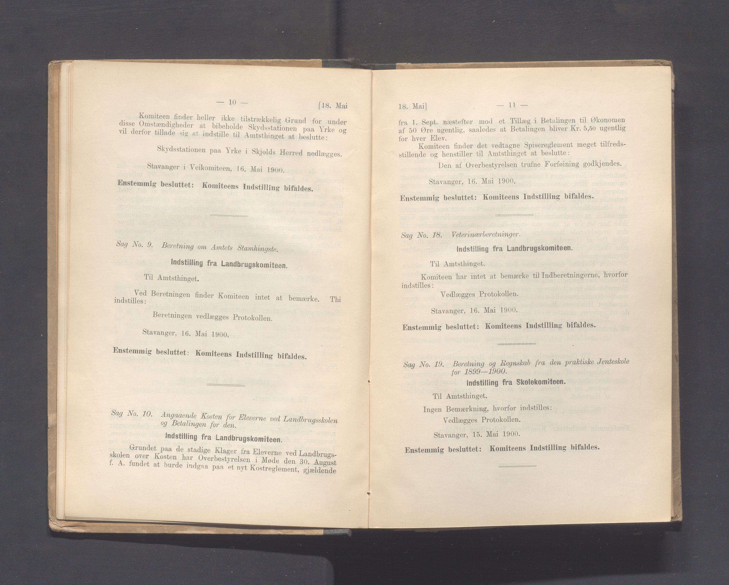 Rogaland fylkeskommune - Fylkesrådmannen , IKAR/A-900/A, 1900, p. 13