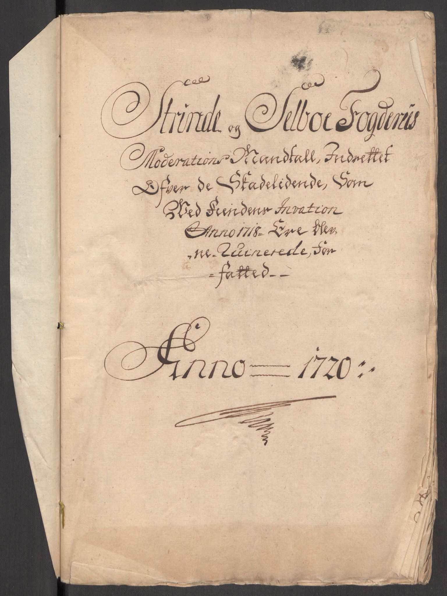 Rentekammeret inntil 1814, Realistisk ordnet avdeling, AV/RA-EA-4070/Ki/L0012: [S10]: Kommisjonsforretning over skader påført allmuen nordafjells i krigsåret 1718, 1718, p. 200