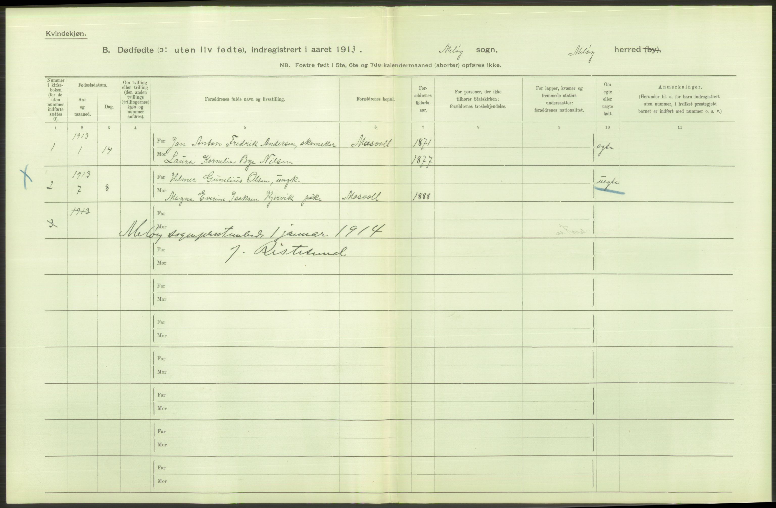 Statistisk sentralbyrå, Sosiodemografiske emner, Befolkning, RA/S-2228/D/Df/Dfb/Dfbc/L0045: Nordlands amt: Døde, dødfødte. Bygder og byer., 1913, p. 38