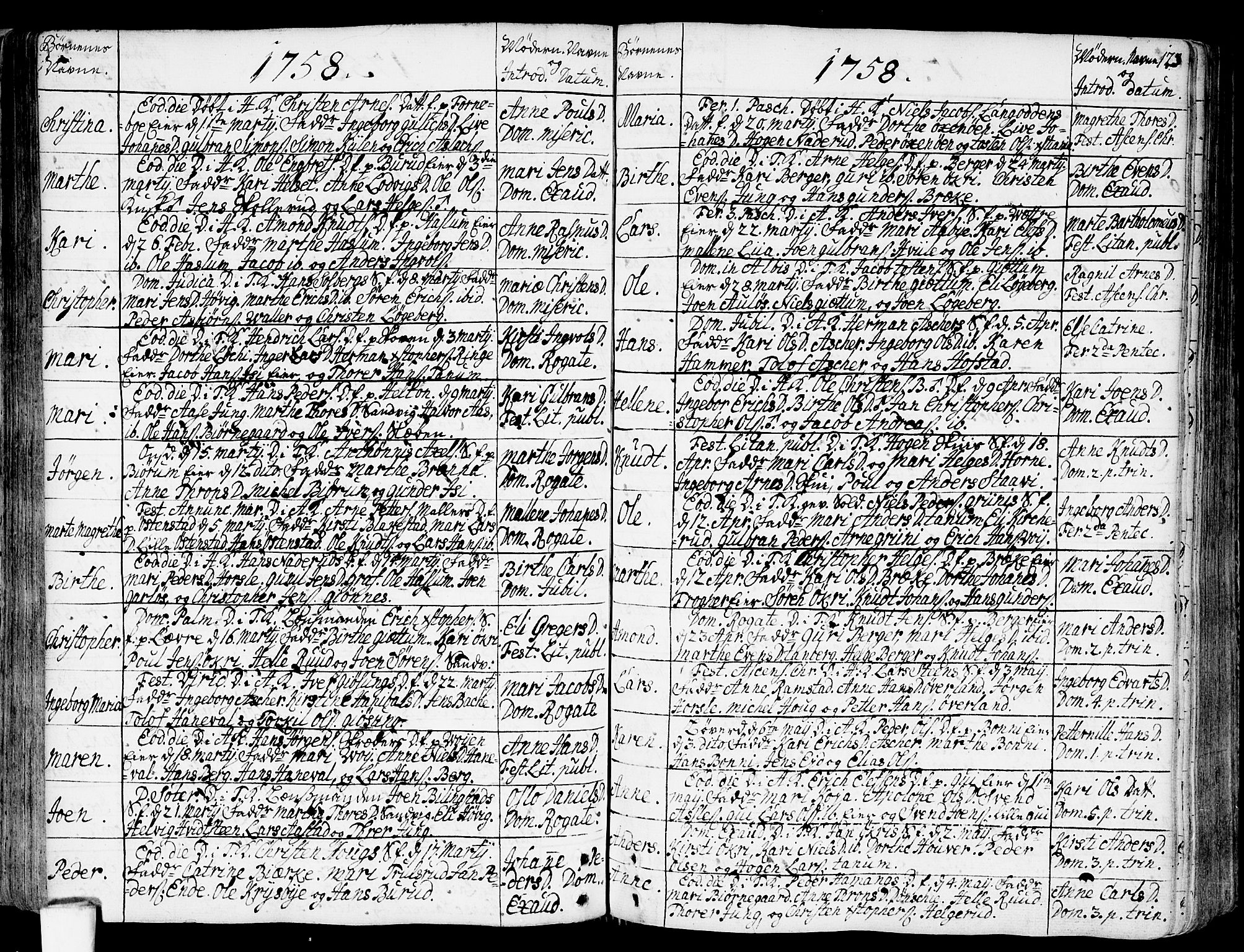 Asker prestekontor Kirkebøker, AV/SAO-A-10256a/F/Fa/L0002: Parish register (official) no. I 2, 1733-1766, p. 123