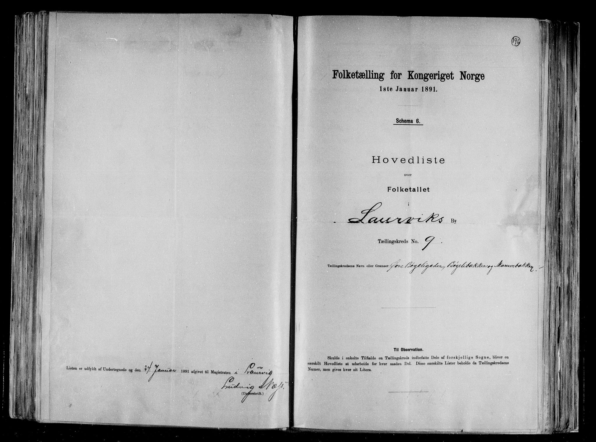 RA, 1891 census for 0707 Larvik, 1891, p. 21
