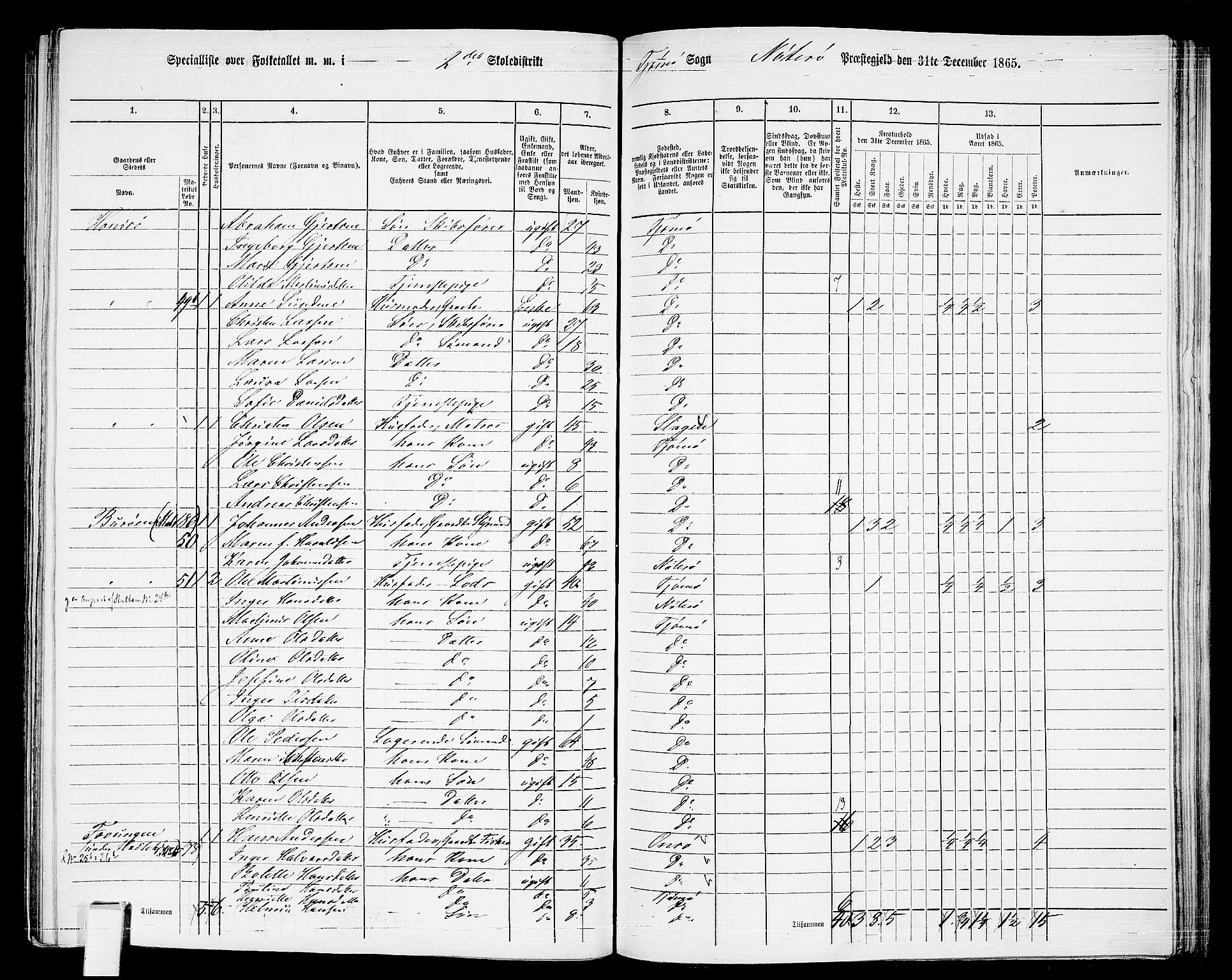 RA, 1865 census for Nøtterøy, 1865, p. 253