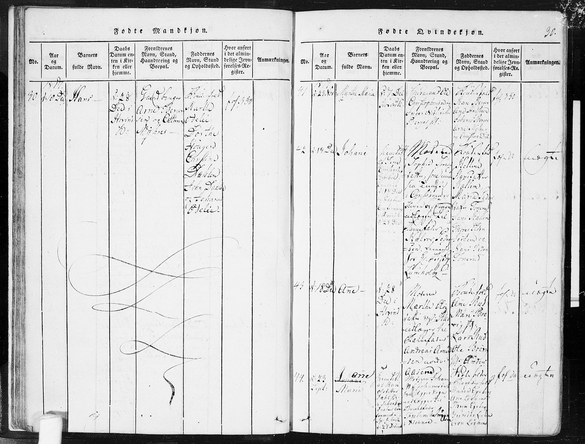 Spydeberg prestekontor Kirkebøker, AV/SAO-A-10924/F/Fa/L0004: Parish register (official) no. I 4, 1814-1841, p. 30