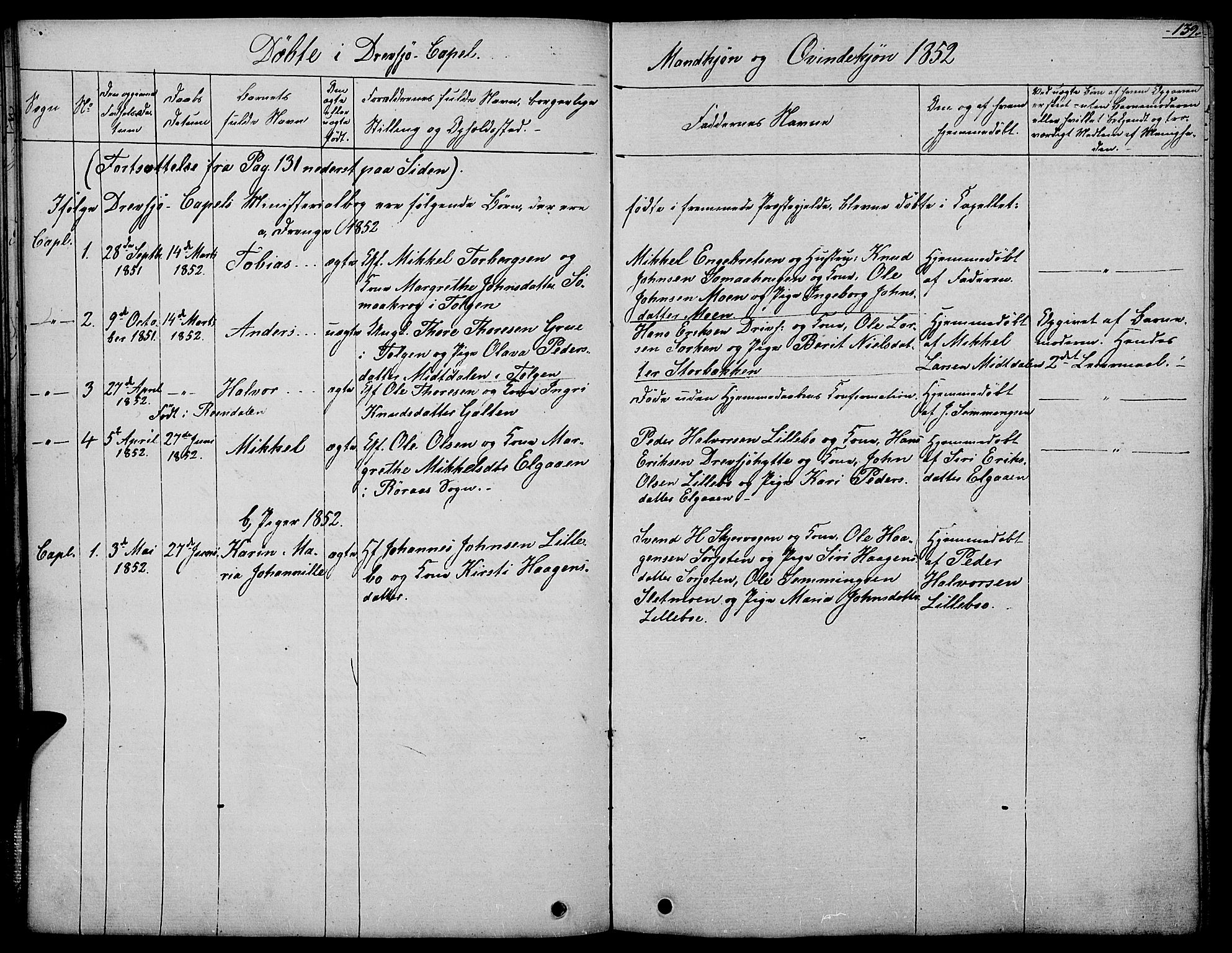 Rendalen prestekontor, AV/SAH-PREST-054/H/Ha/Haa/L0004: Parish register (official) no. 4, 1829-1852, p. 139