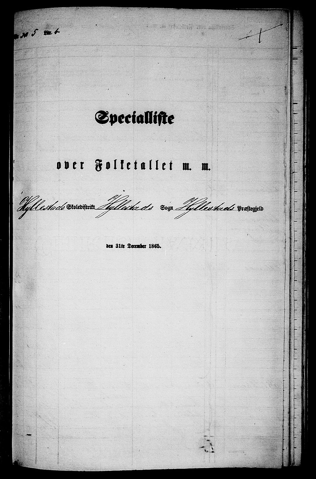 RA, 1865 census for Hyllestad, 1865, p. 87