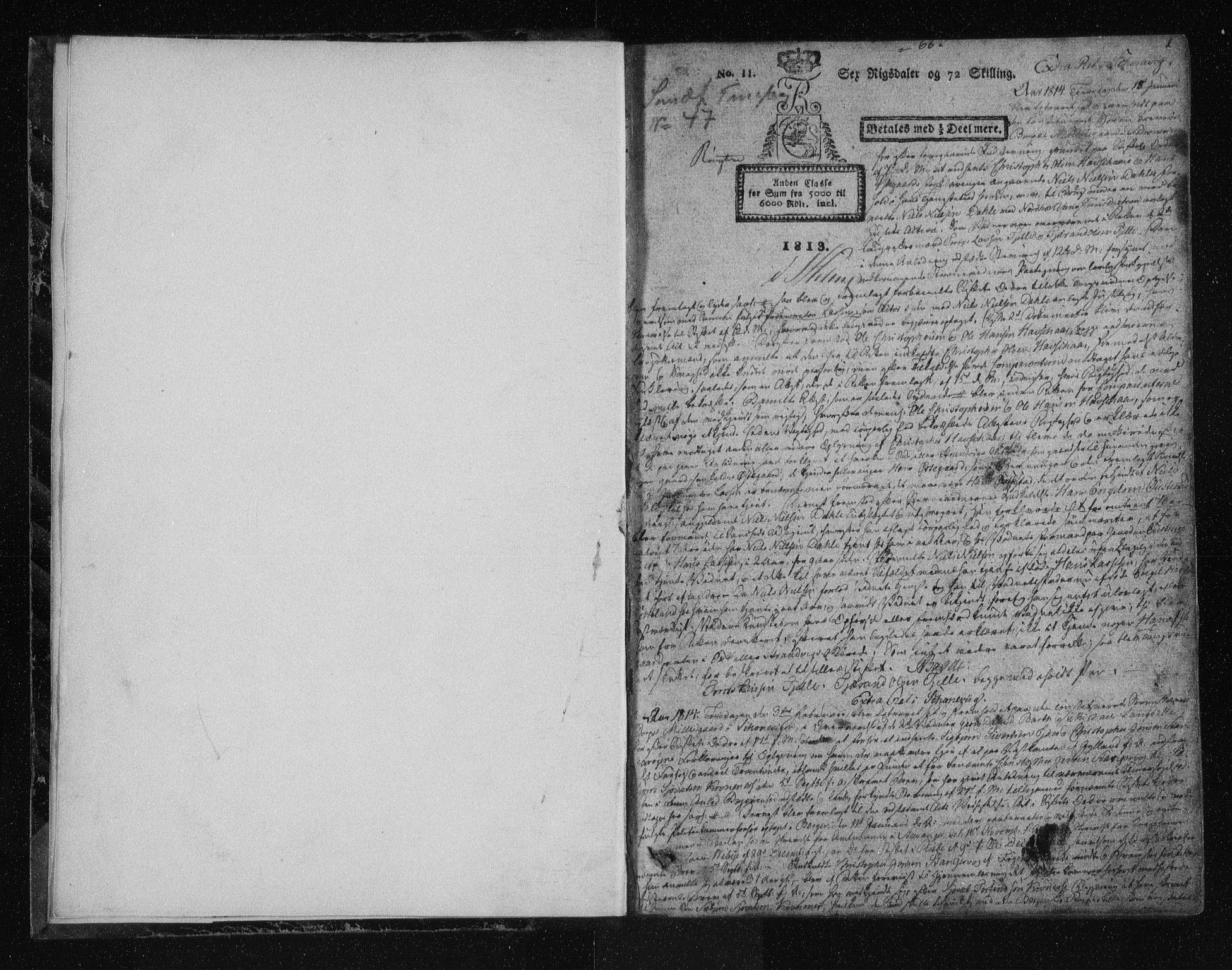 Sunnhordland sorenskrivar, SAB/A-2401/1/F/Faa/L0047: Tingbøker, 1814-1821, p. 0b-1a