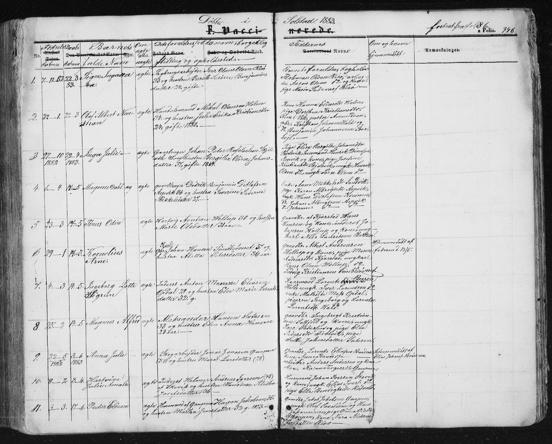 Ministerialprotokoller, klokkerbøker og fødselsregistre - Nordland, AV/SAT-A-1459/810/L0159: Parish register (copy) no. 810C02 /2, 1863-1883, p. 346