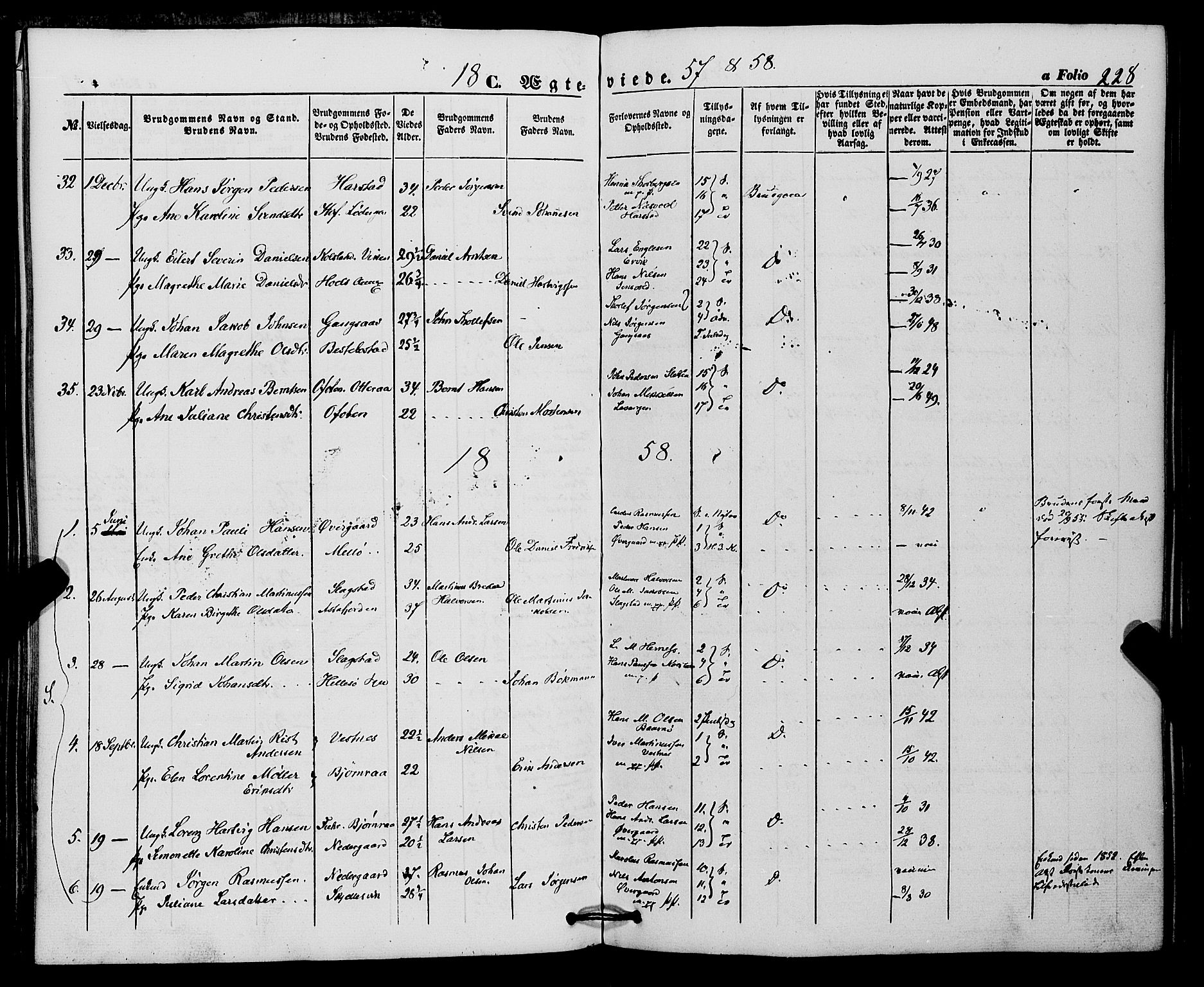 Trondenes sokneprestkontor, SATØ/S-1319/H/Ha/L0011kirke: Parish register (official) no. 11, 1853-1862, p. 228