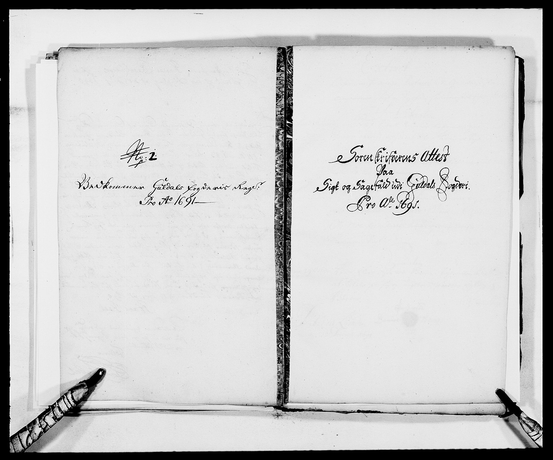 Rentekammeret inntil 1814, Reviderte regnskaper, Fogderegnskap, RA/EA-4092/R59/L3941: Fogderegnskap Gauldal, 1691, p. 177