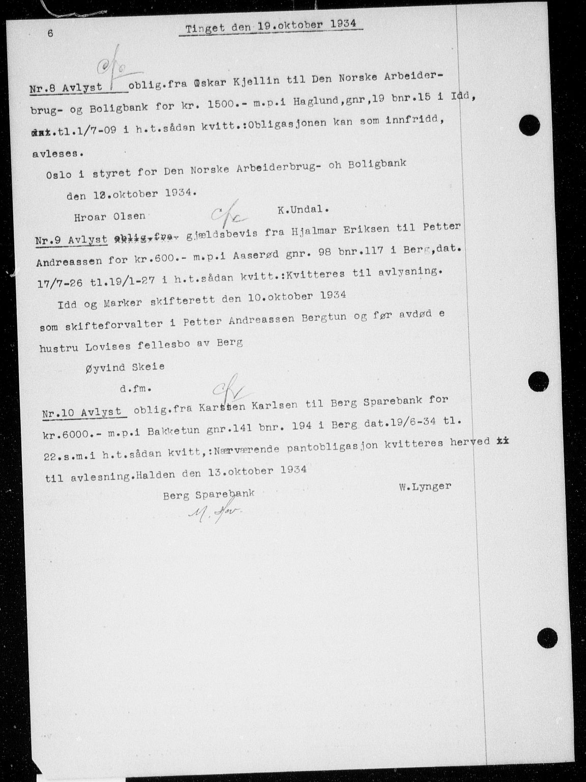 Idd og Marker sorenskriveri, AV/SAO-A-10283/G/Gb/Gba/L0050: Mortgage book no. 50, 1934-1935, p. 6