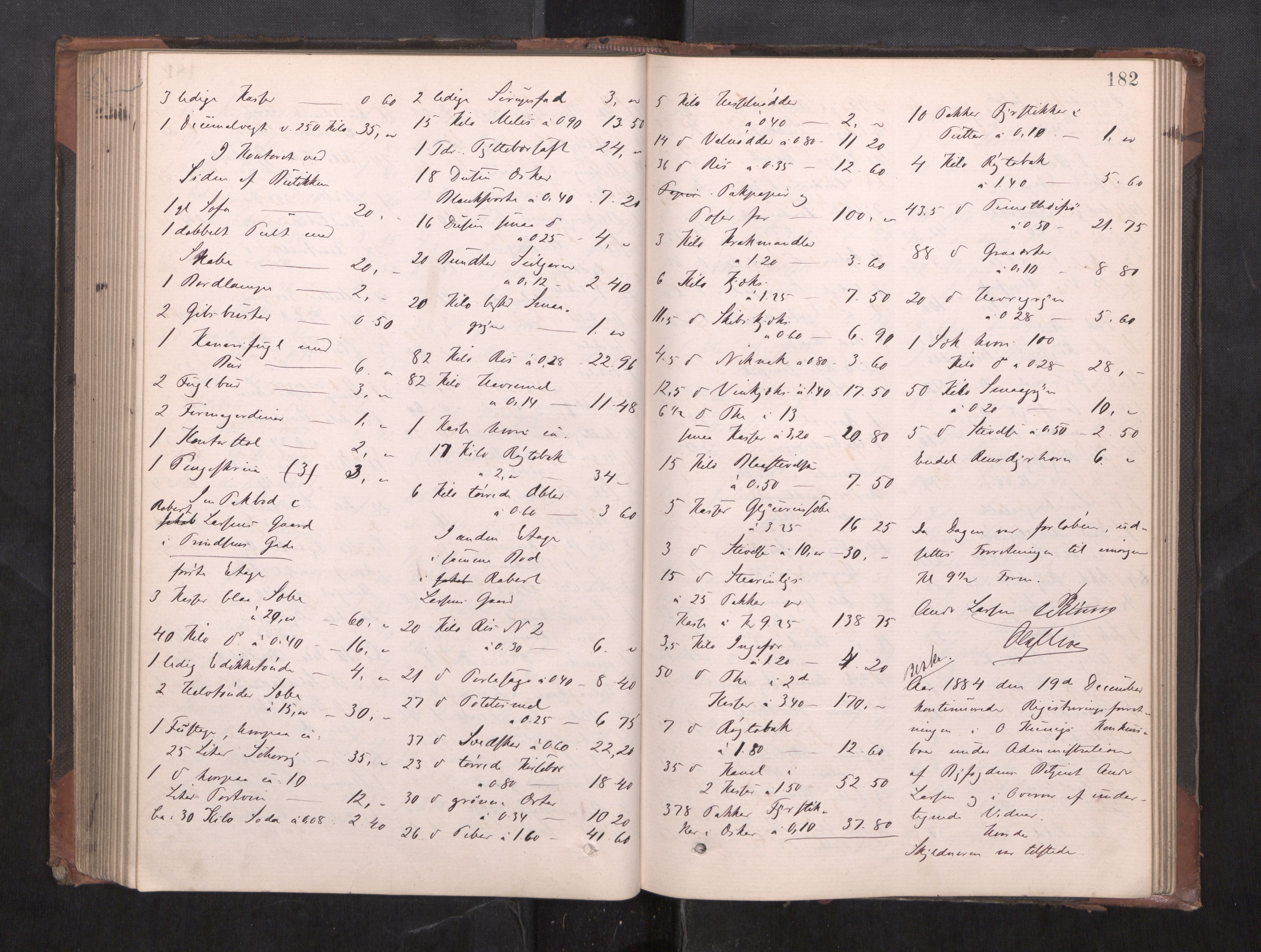 Trondheim byfogd, AV/SAT-A-0003/1/3/3C/L0010: Skifteregistreringsprotokoll - 5/11-5/5. (u/ register), 1879-1887, p. 182