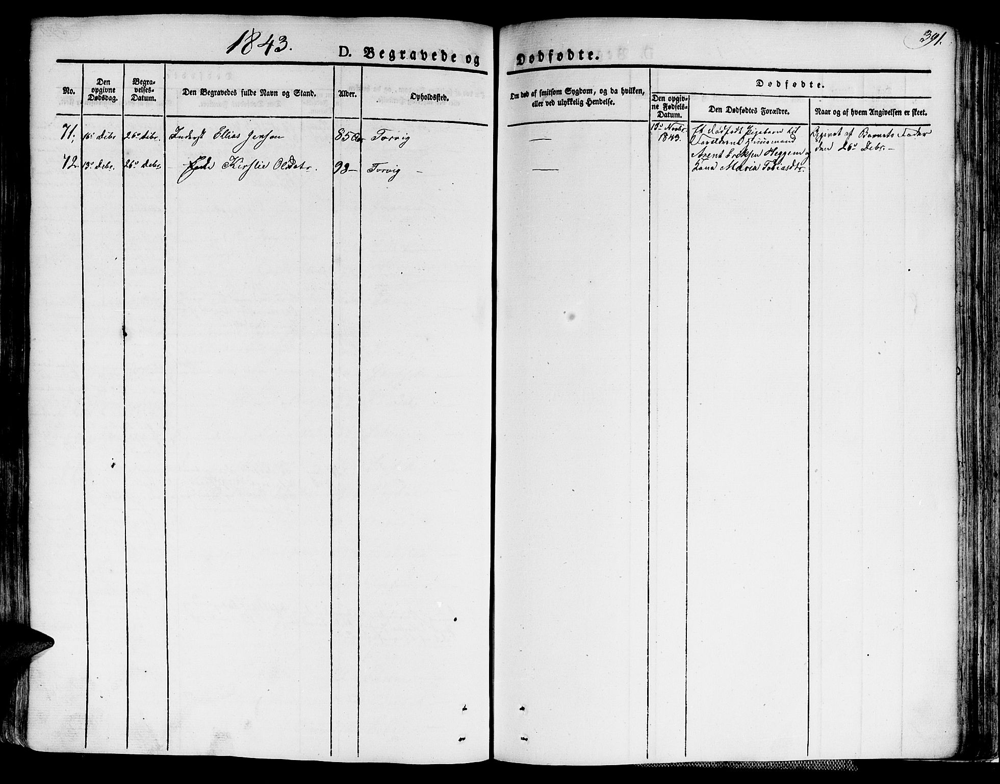 Ministerialprotokoller, klokkerbøker og fødselsregistre - Møre og Romsdal, AV/SAT-A-1454/586/L0983: Parish register (official) no. 586A09, 1829-1843, p. 391