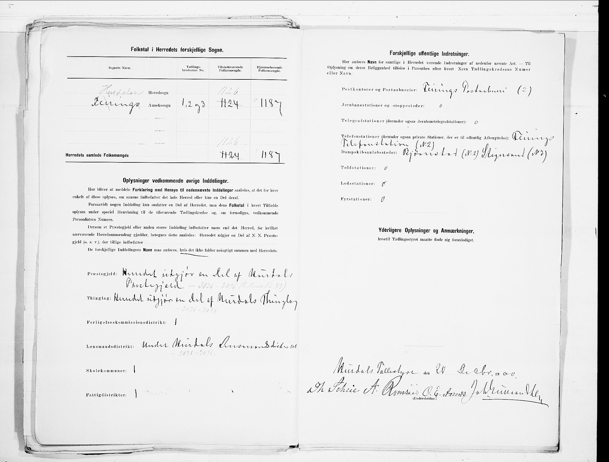 SAO, 1900 census for Feiring, 1900, p. 3