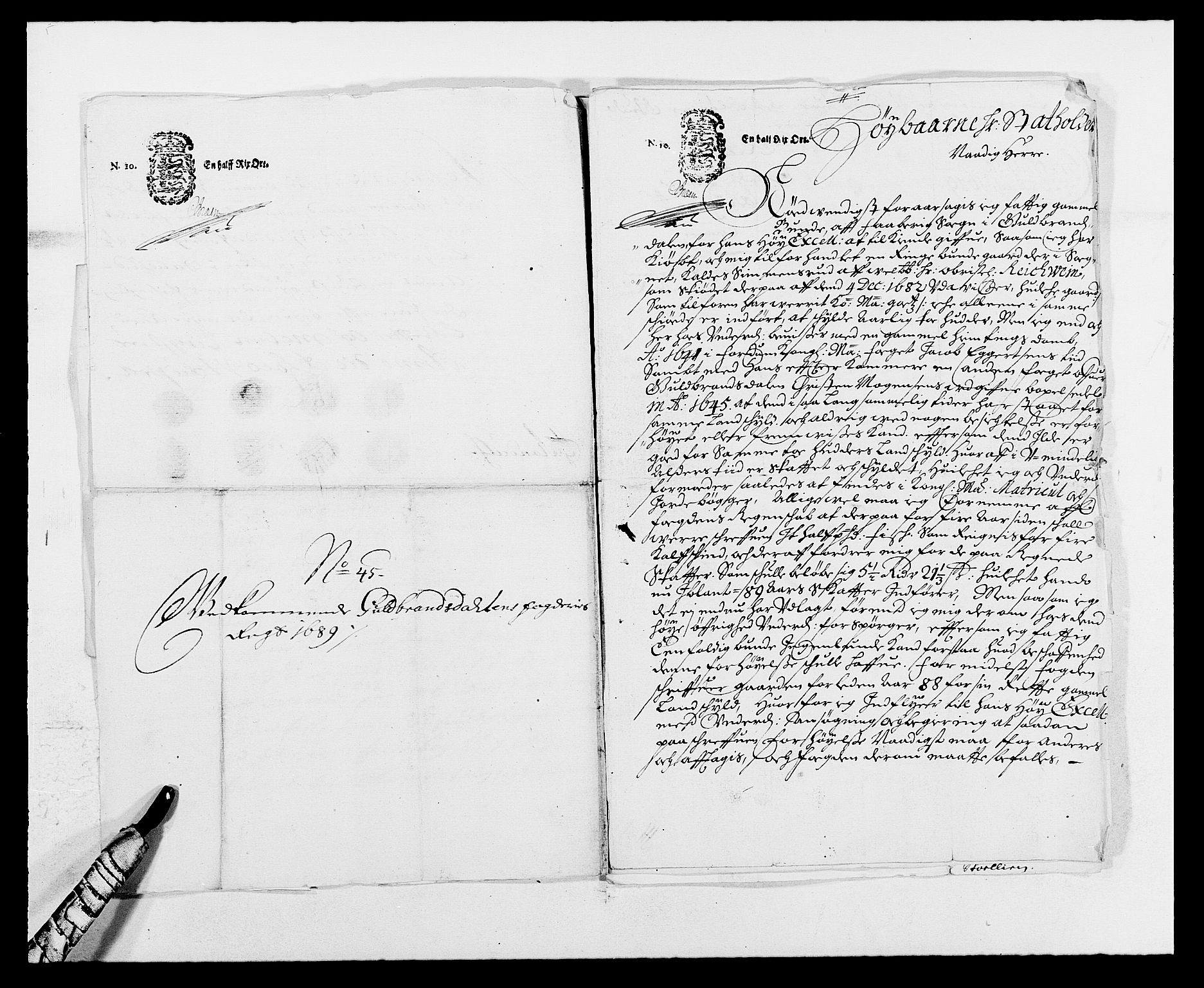 Rentekammeret inntil 1814, Reviderte regnskaper, Fogderegnskap, RA/EA-4092/R17/L1164: Fogderegnskap Gudbrandsdal, 1682-1689, p. 182