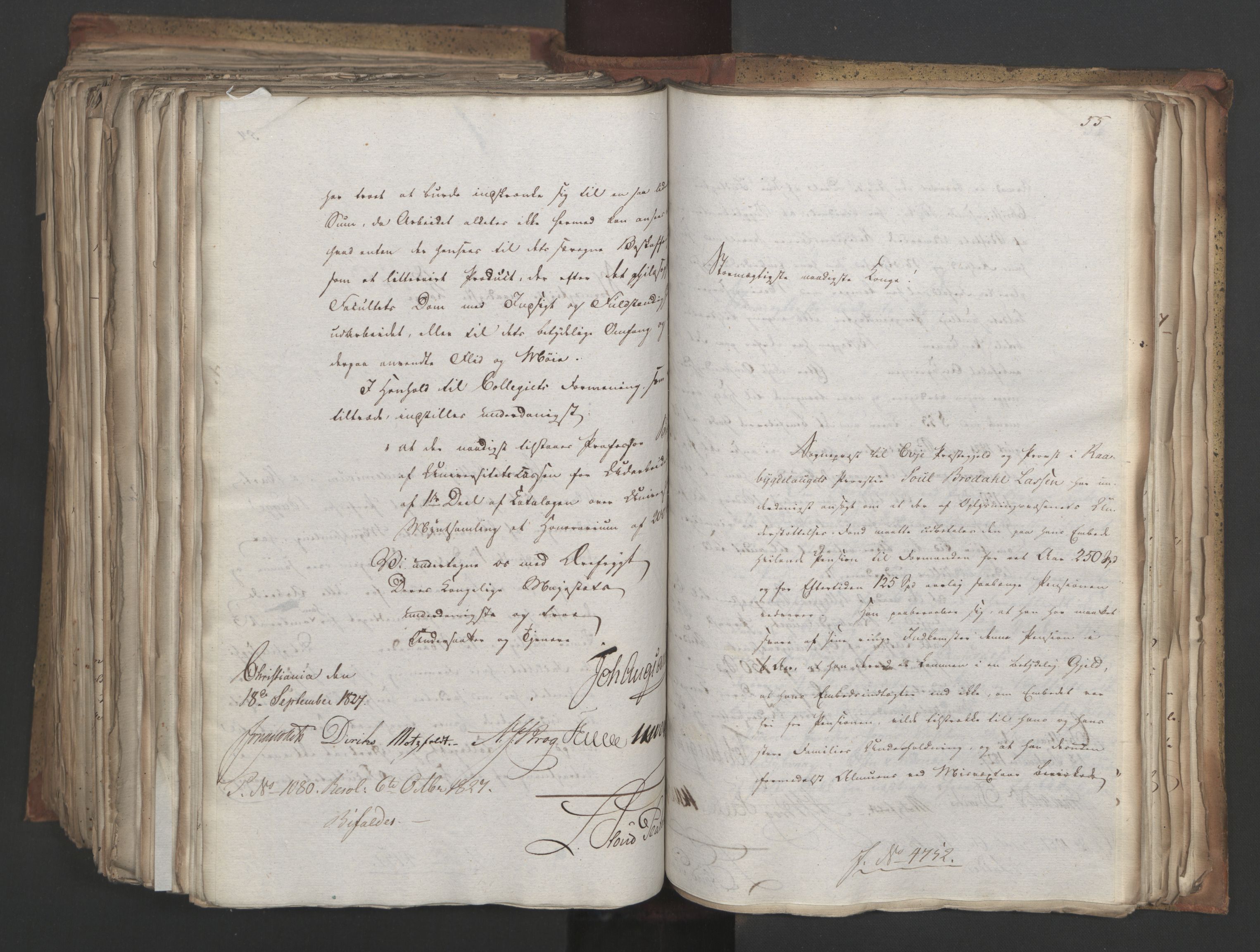 Statsrådsavdelingen i Stockholm, AV/RA-S-1003/D/Da/L0052: Regjeringsinnstillinger nr. 4566-4799, 1827, p. 541