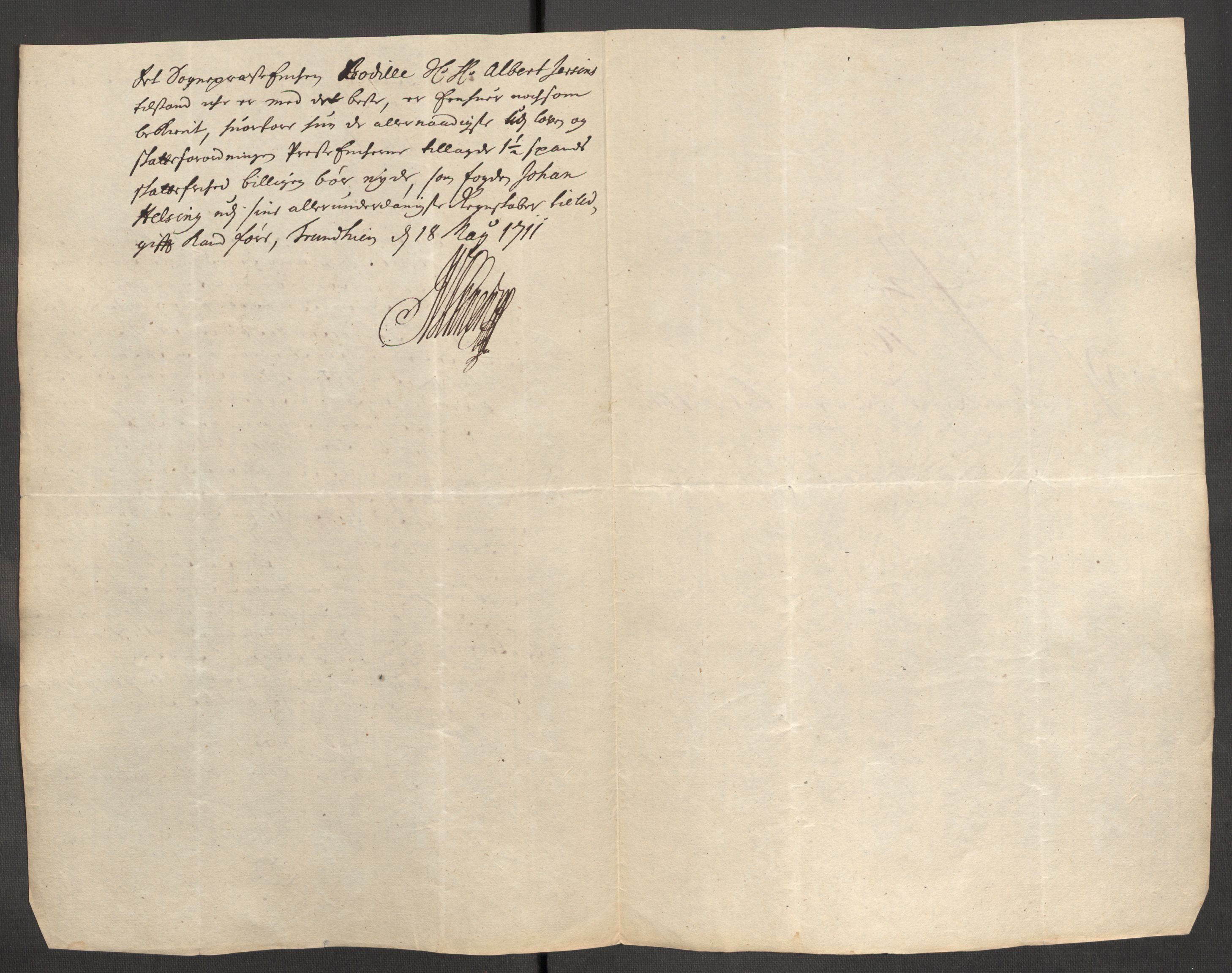 Rentekammeret inntil 1814, Reviderte regnskaper, Fogderegnskap, AV/RA-EA-4092/R63/L4319: Fogderegnskap Inderøy, 1711, p. 398