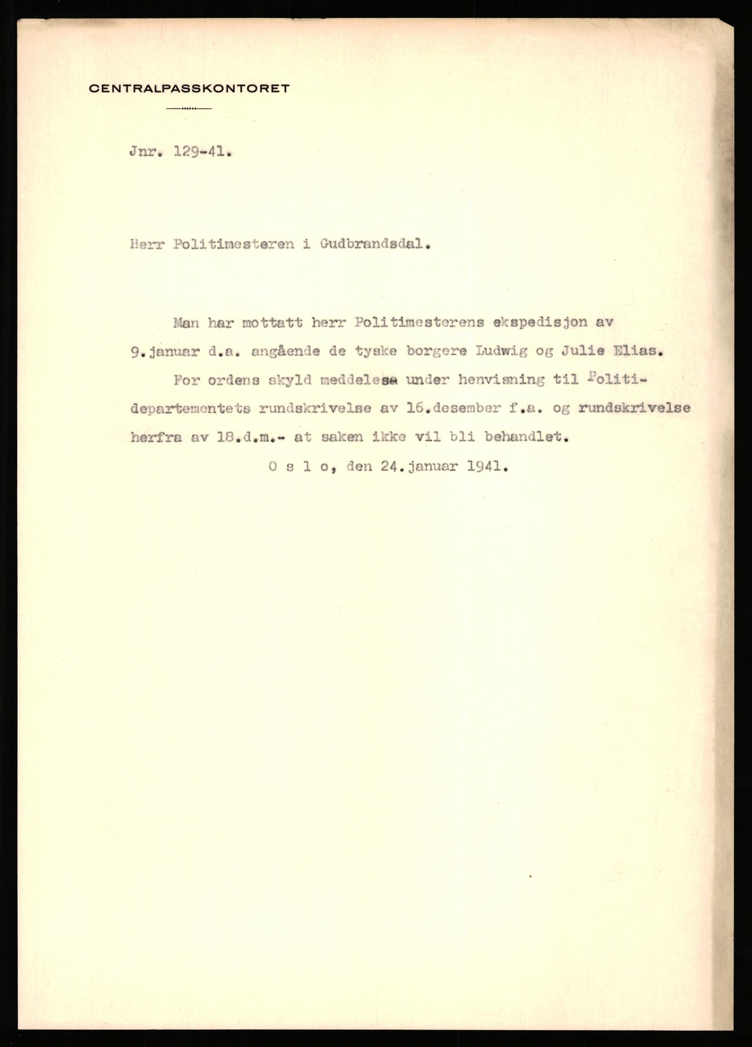 Sentralpasskontoret/Statens utlendingskontor, AV/RA-S-1561/D/Da/Daa/L0367: Journalsaker, nr. 92 - 136, 1941, p. 3