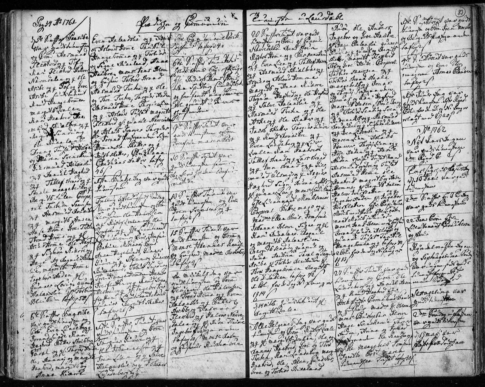 Lårdal kirkebøker, AV/SAKO-A-284/F/Fa/L0003: Parish register (official) no. I 3, 1754-1790, p. 83