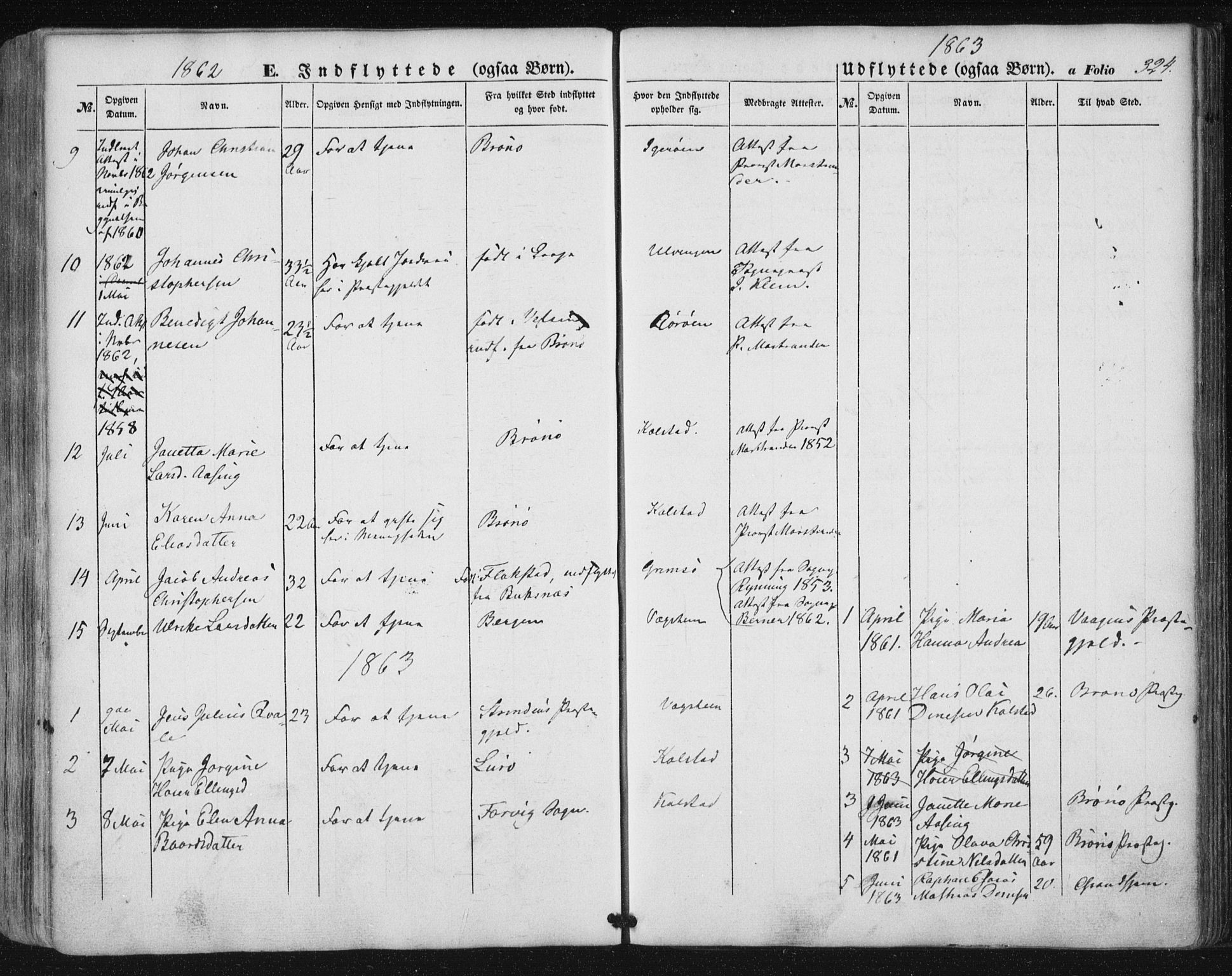 Ministerialprotokoller, klokkerbøker og fødselsregistre - Nordland, AV/SAT-A-1459/816/L0240: Parish register (official) no. 816A06, 1846-1870, p. 324