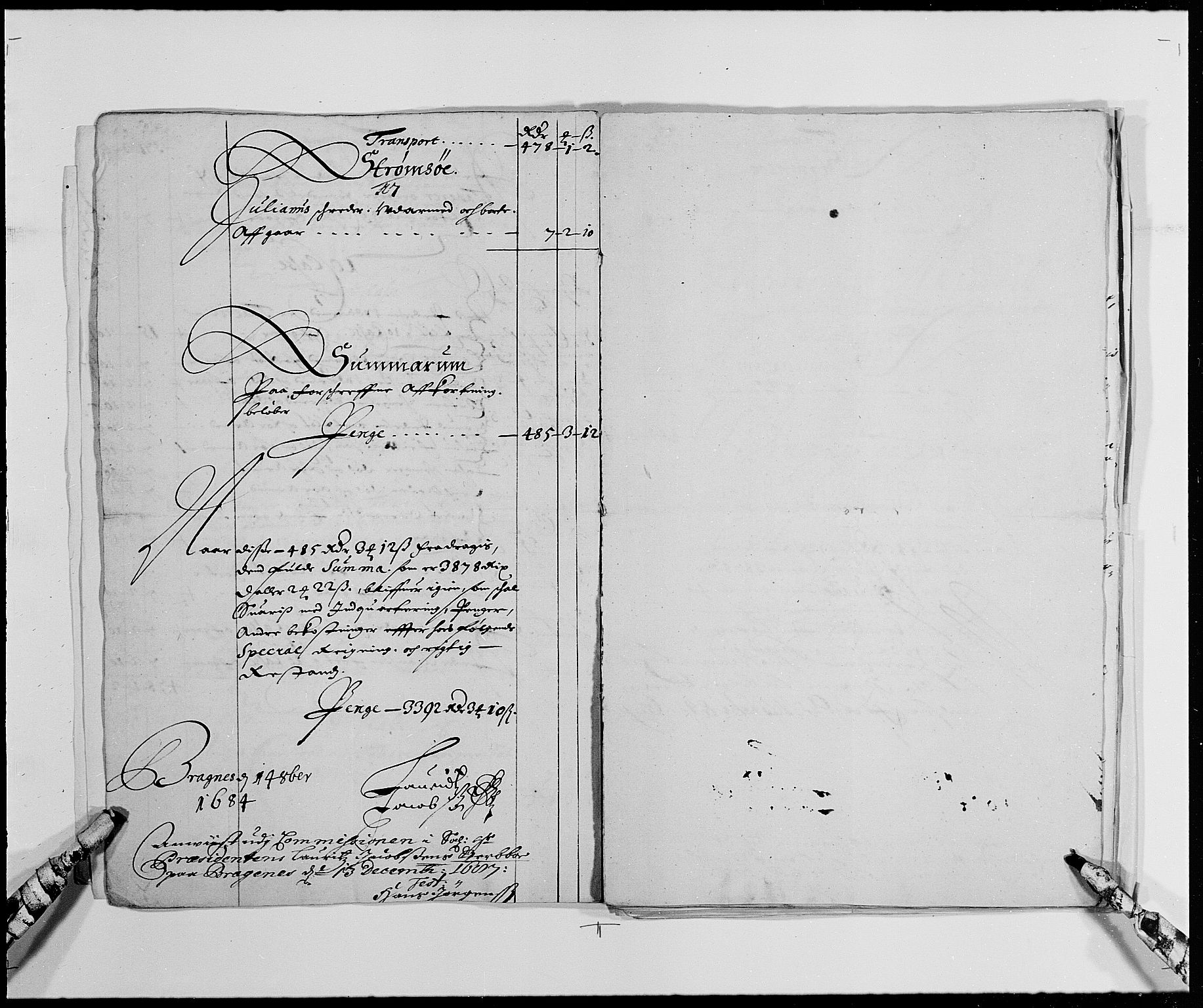 Rentekammeret inntil 1814, Reviderte regnskaper, Byregnskaper, RA/EA-4066/R/Re/L0057: [E2] Kontribusjonsregnskap (med Bragernes og Strømsø), 1664-1684, p. 263