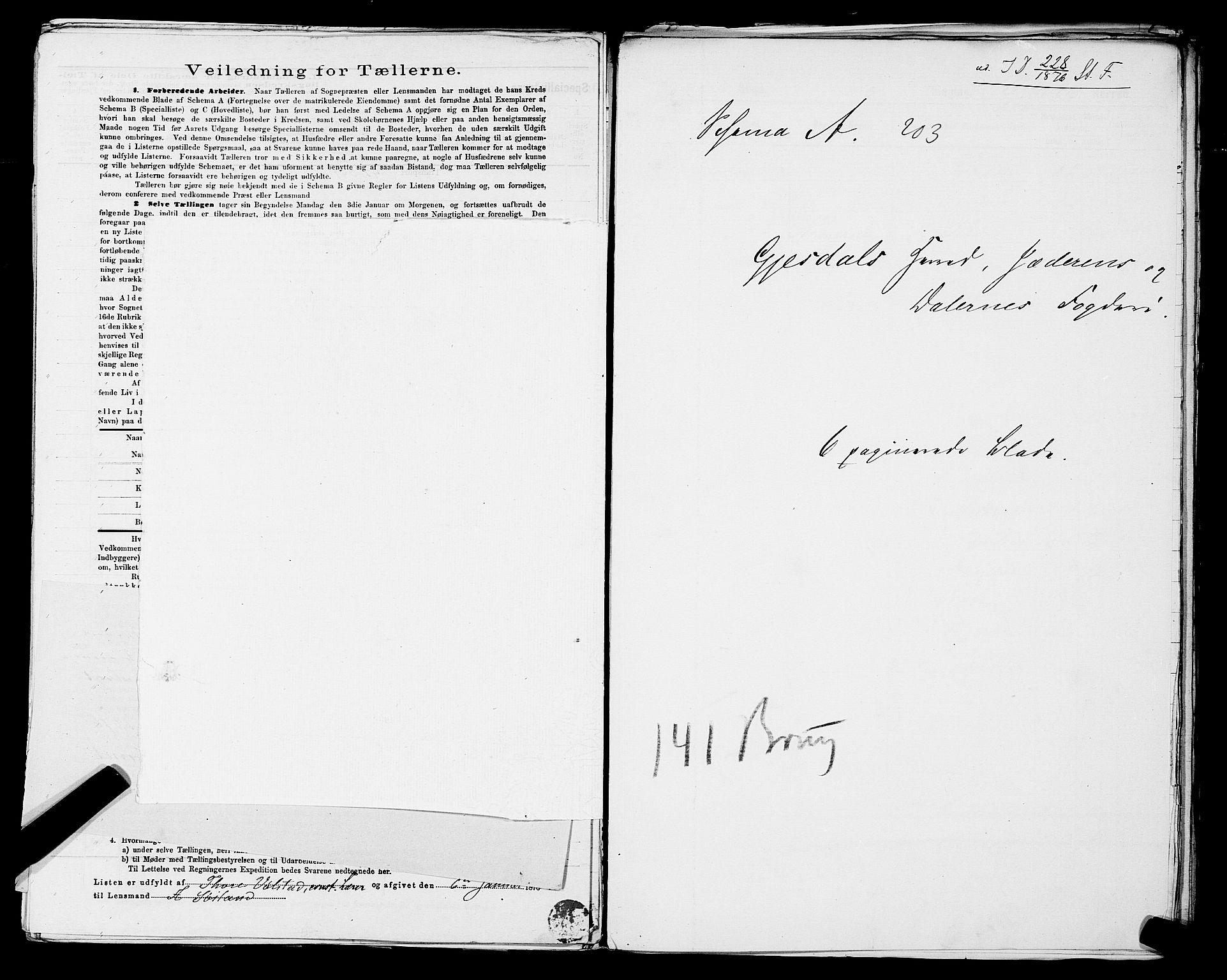 SAST, 1875 census for 1121P Lye, 1875, p. 53