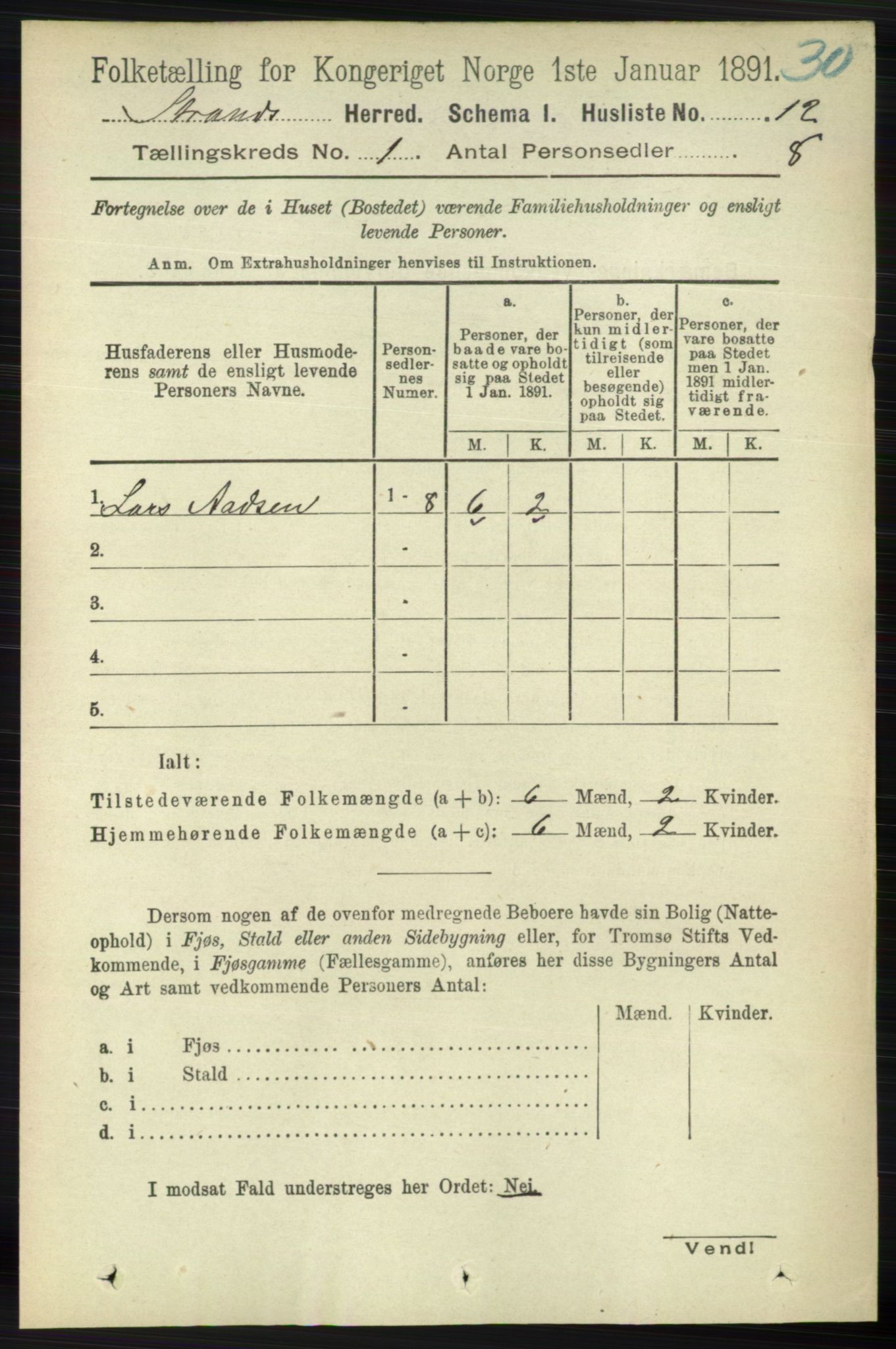 RA, 1891 census for 1130 Strand, 1891, p. 35