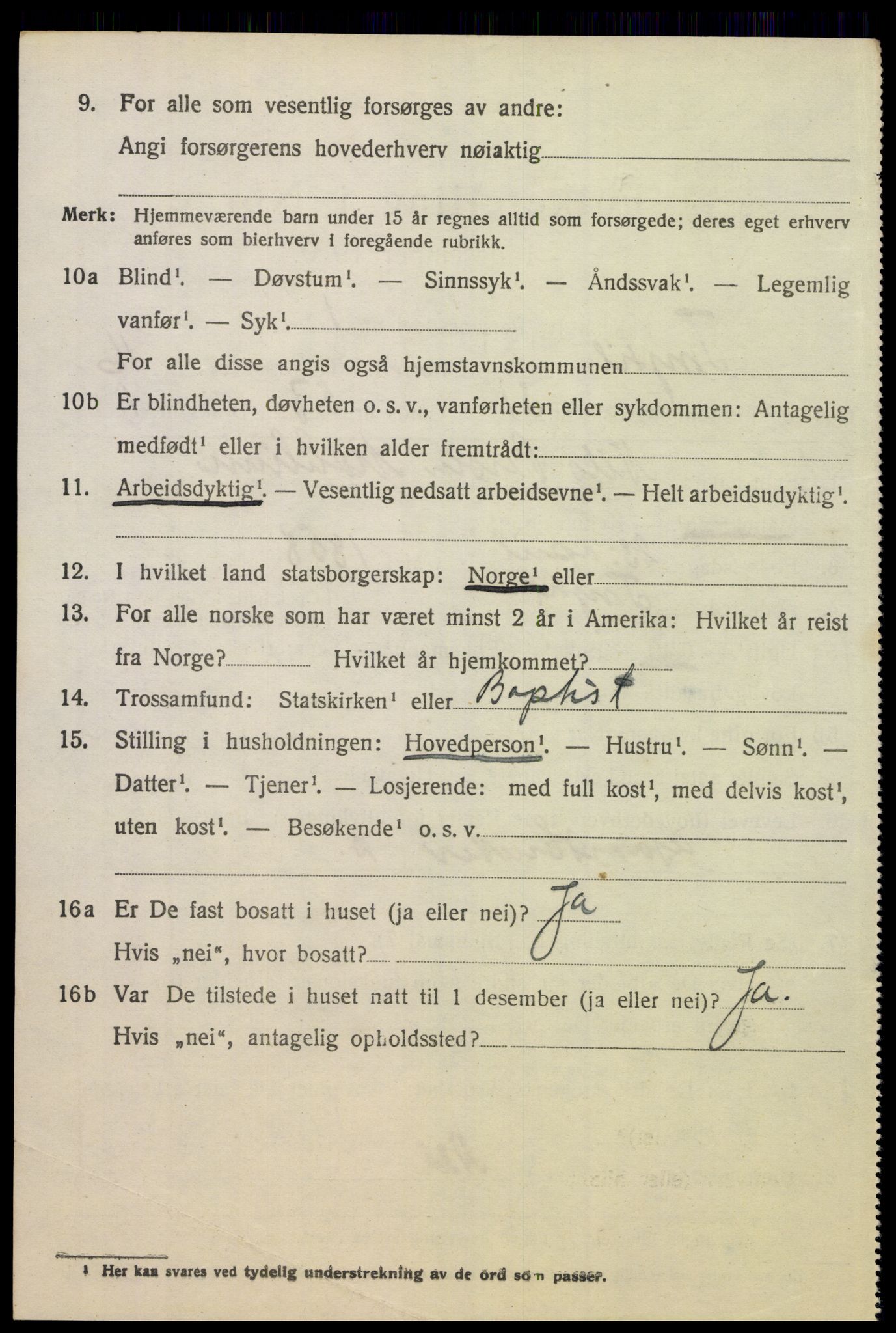 SAH, 1920 census for Trysil, 1920, p. 9774
