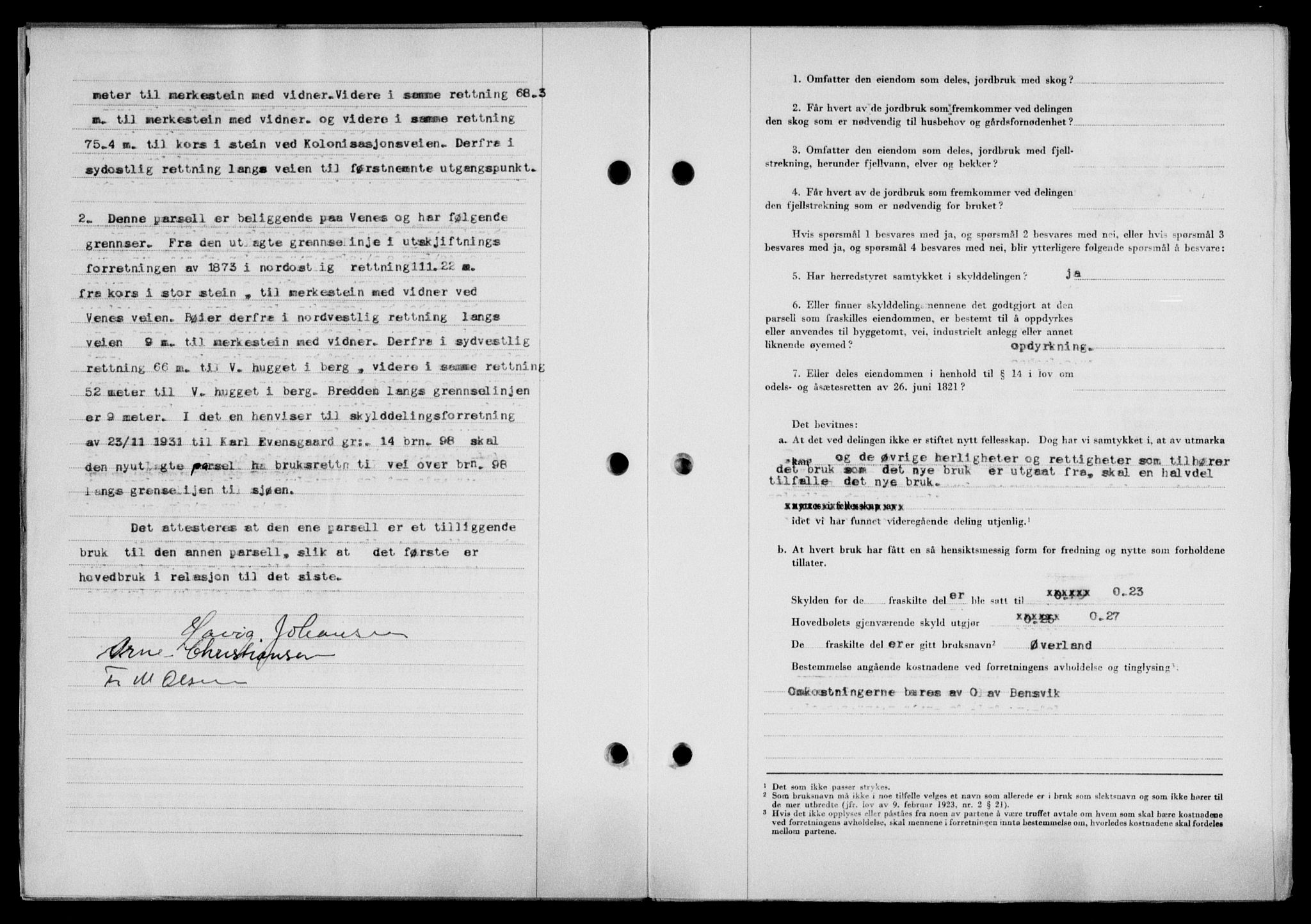 Lofoten sorenskriveri, SAT/A-0017/1/2/2C/L0024a: Mortgage book no. 24a, 1950-1950, Diary no: : 2363/1950