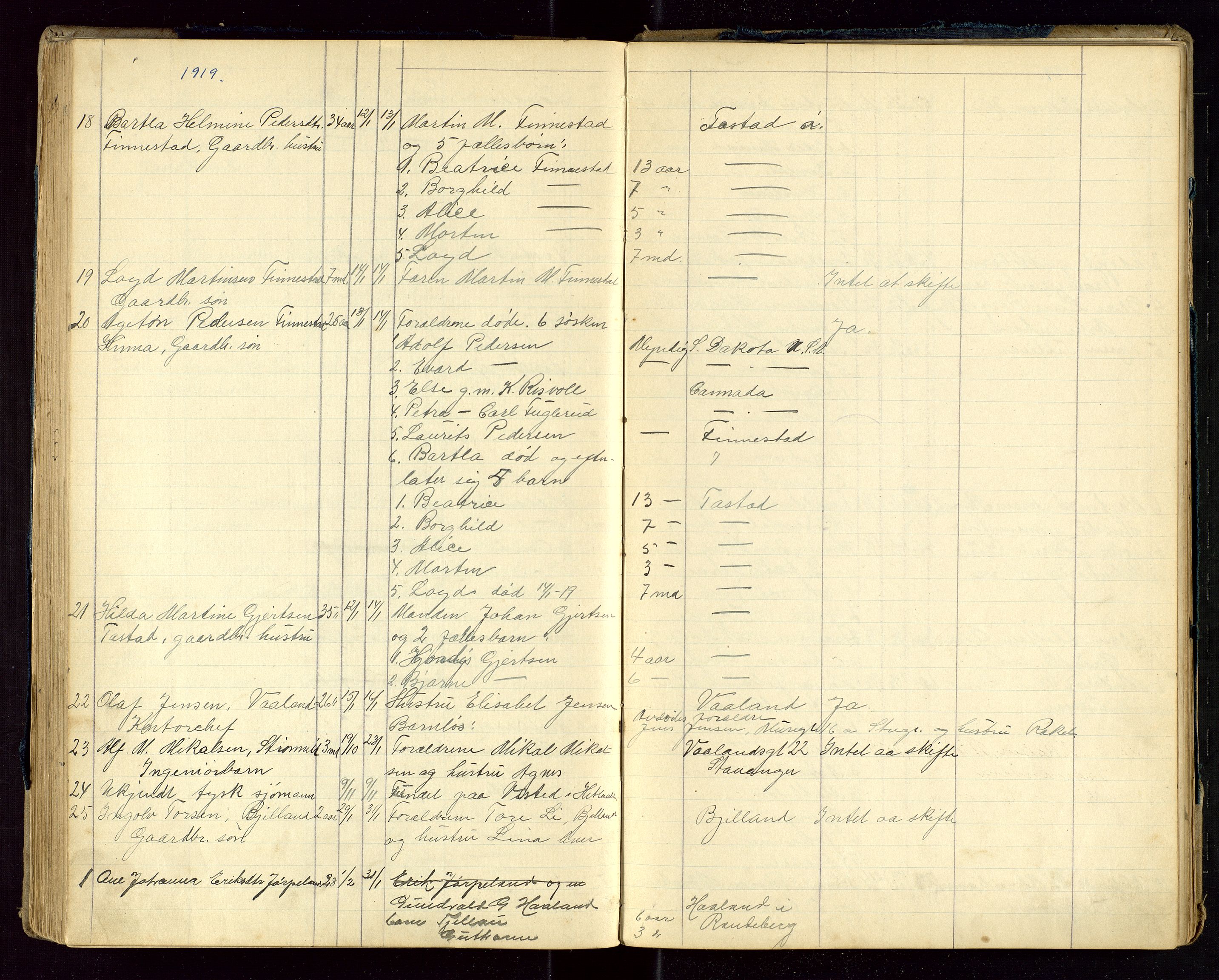 Hetland lensmannskontor, AV/SAST-A-100101/Gga/L0002: Dødsfallprotokoll, 1910-1921