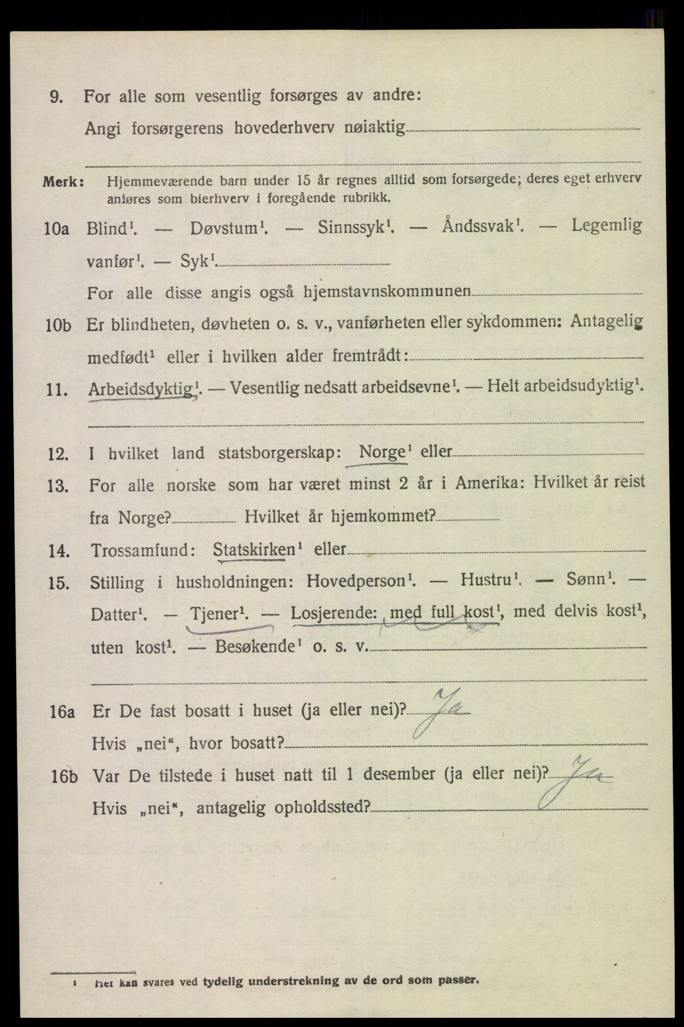 SAK, 1920 census for Sør-Audnedal, 1920, p. 5566