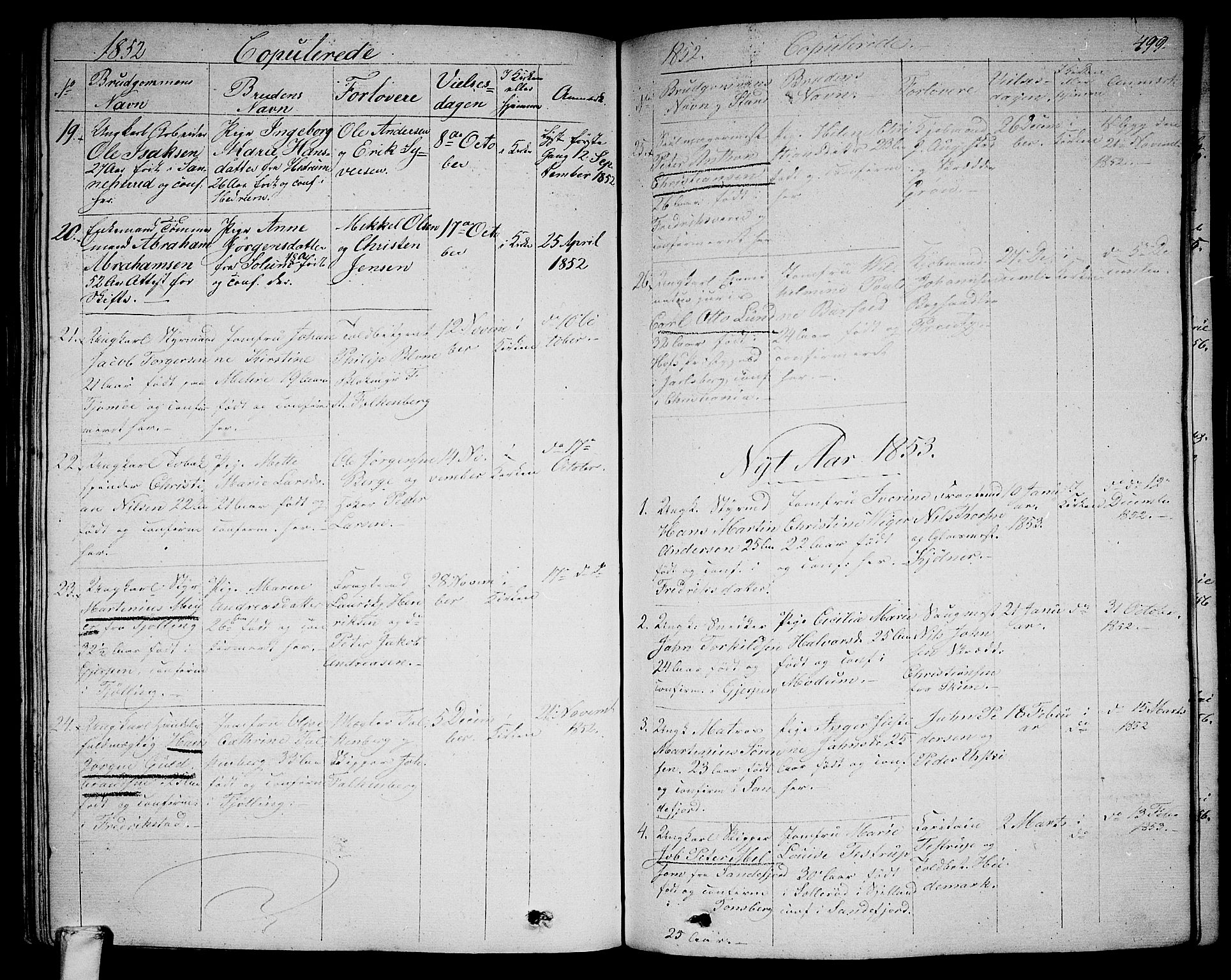 Larvik kirkebøker, SAKO/A-352/G/Ga/L0003b: Parish register (copy) no. I 3B, 1830-1870, p. 499